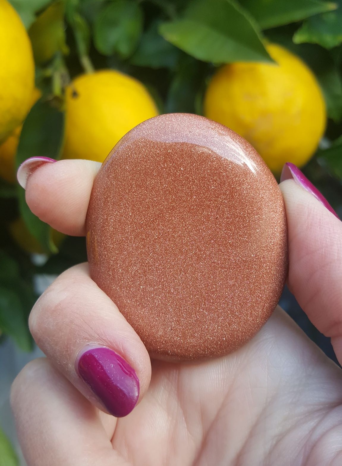 Goldstone – Palm Stone