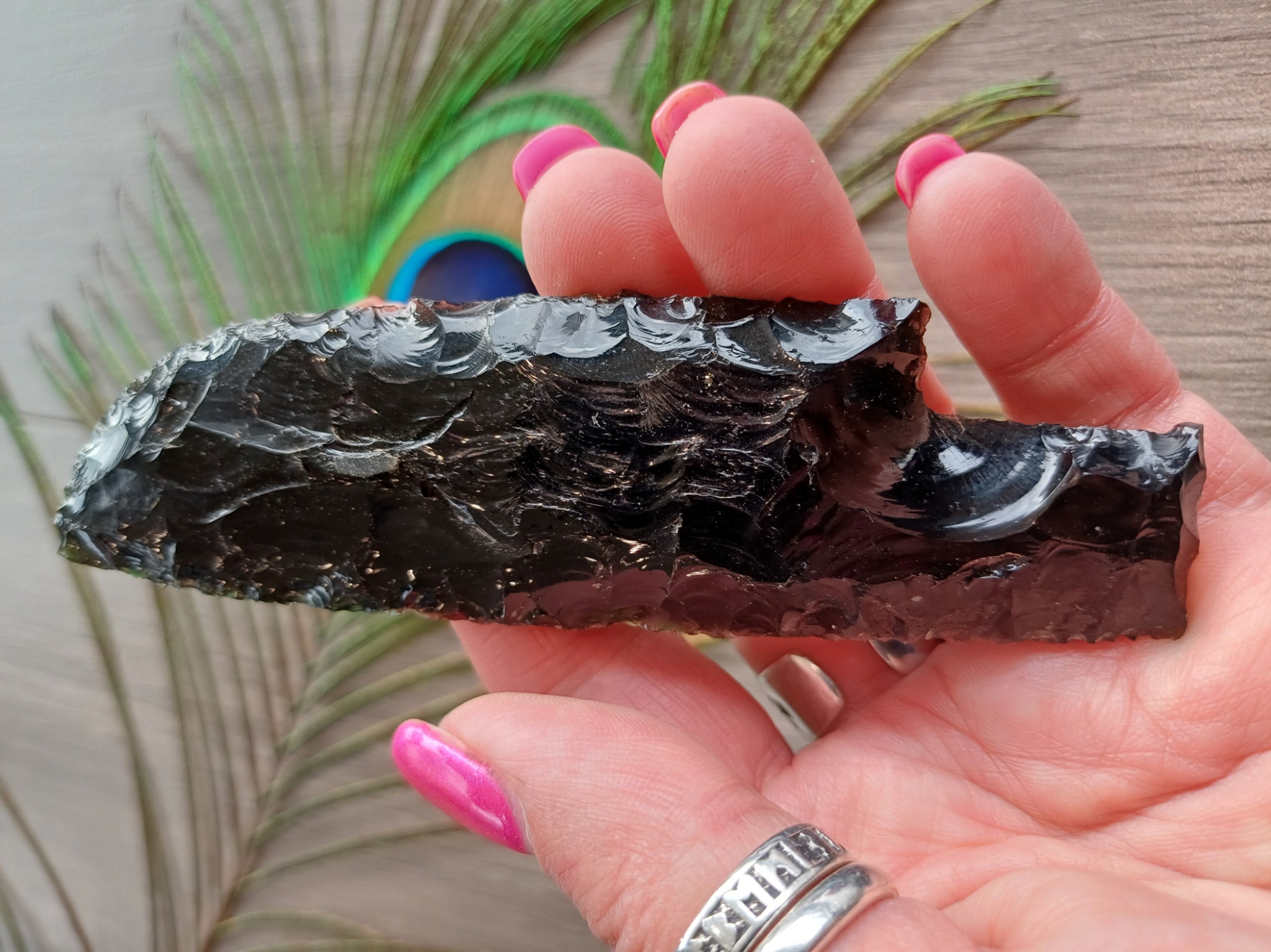 Black Obsidian – Crystal Knife