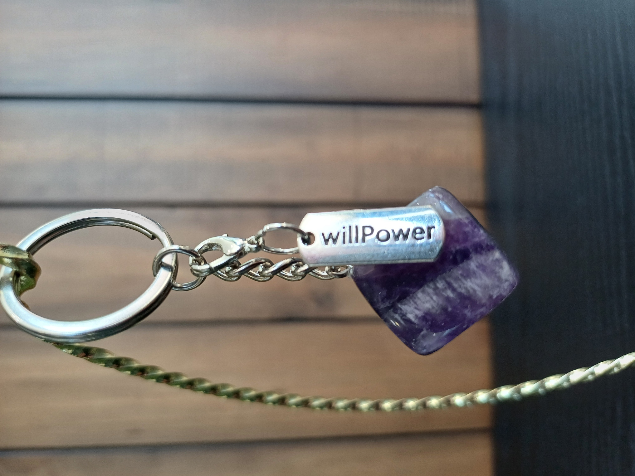 Banded Amethyst – "Willpower" – Key Chain