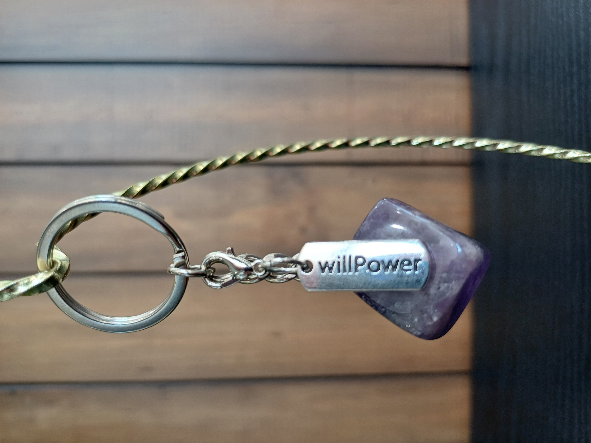 Banded Amethyst – "Willpower" – Key Chain
