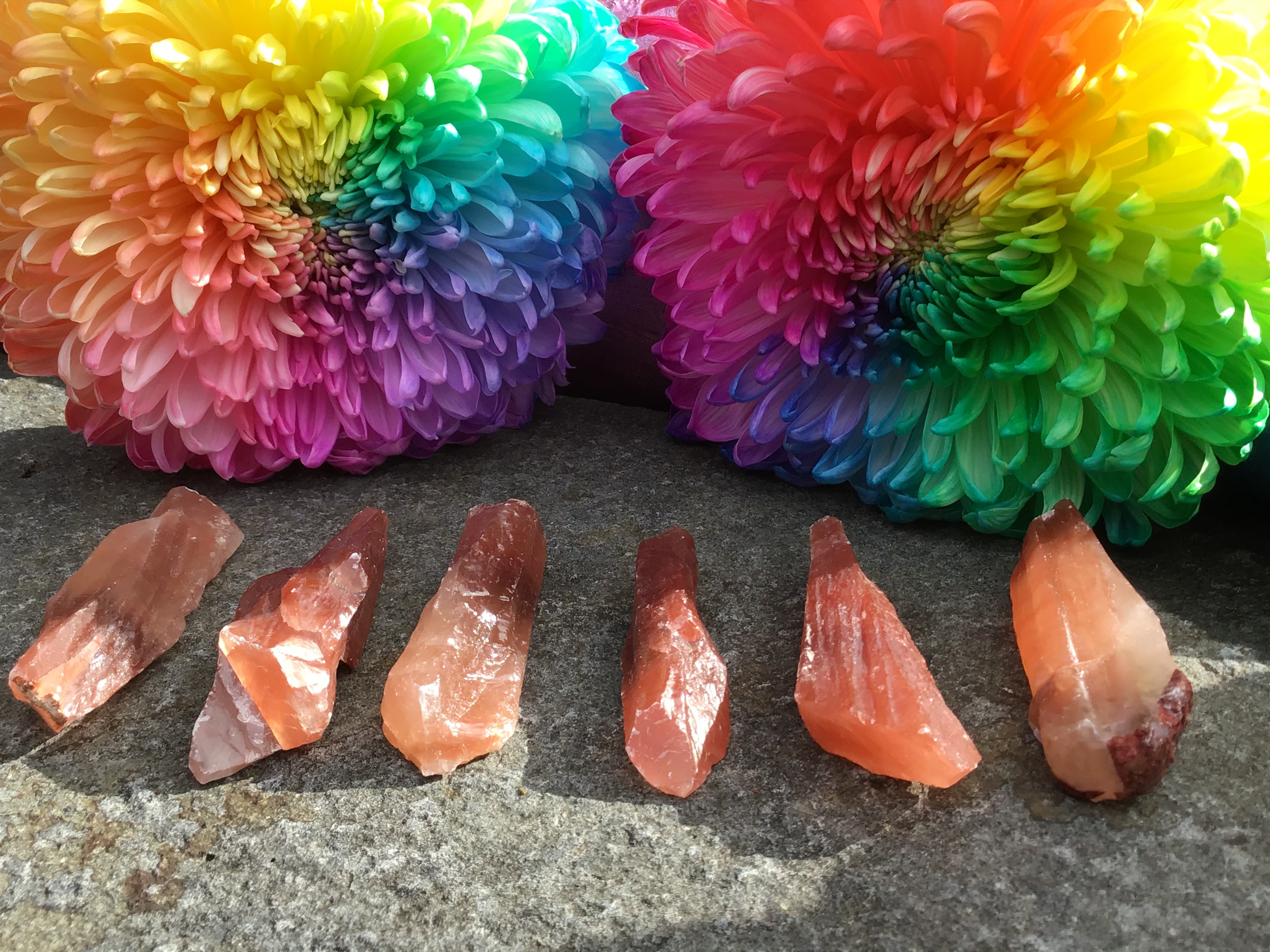 Red Calcite – Natural Blades