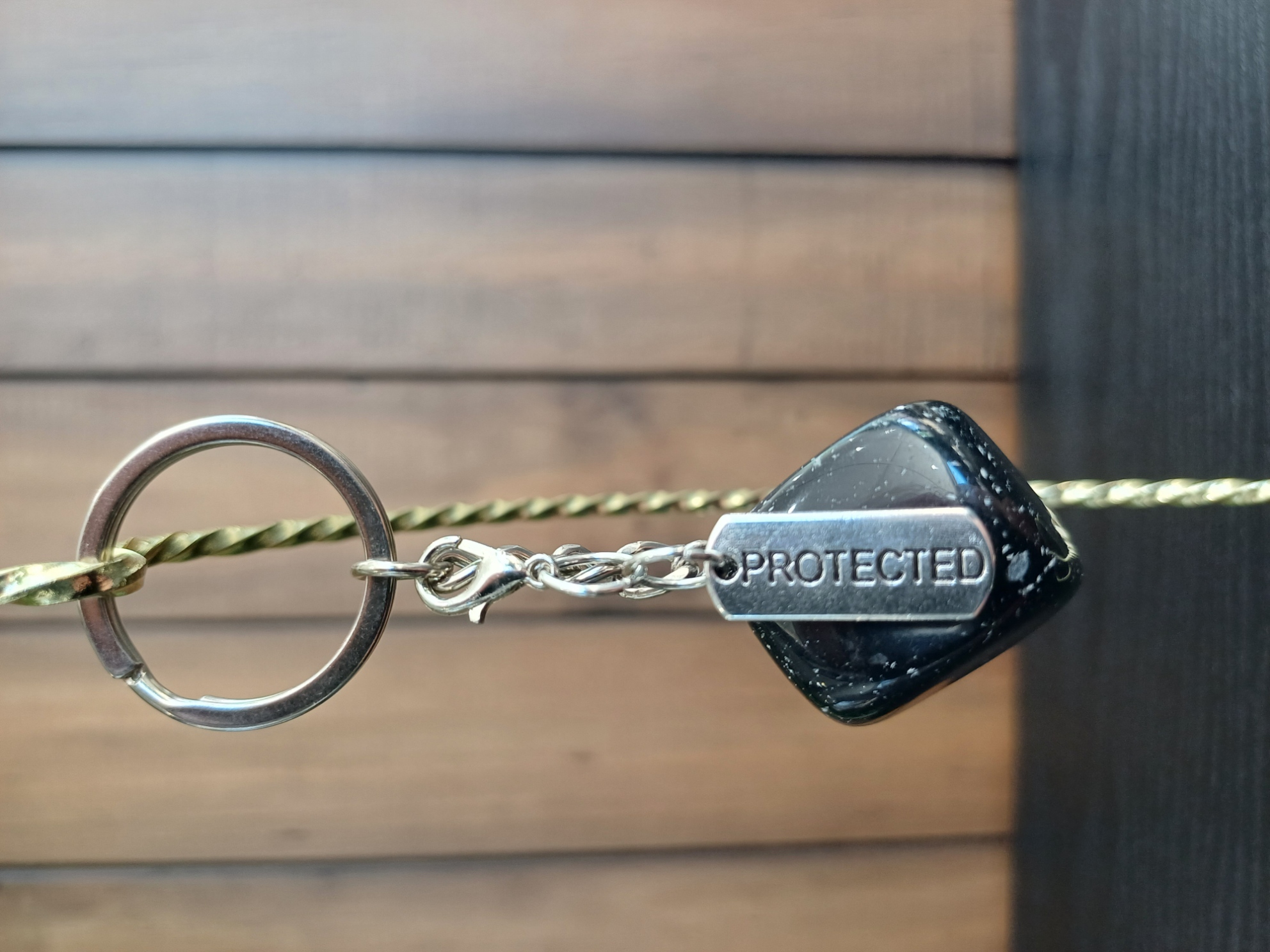 Black Tourmaline – “Protected” – Key Chain