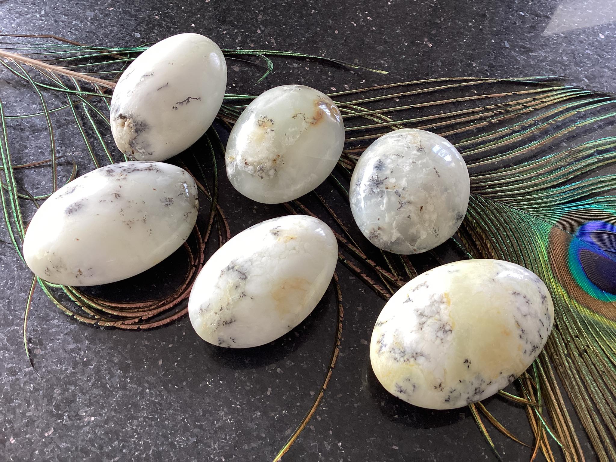 Dendritic Opal – Palm Stones