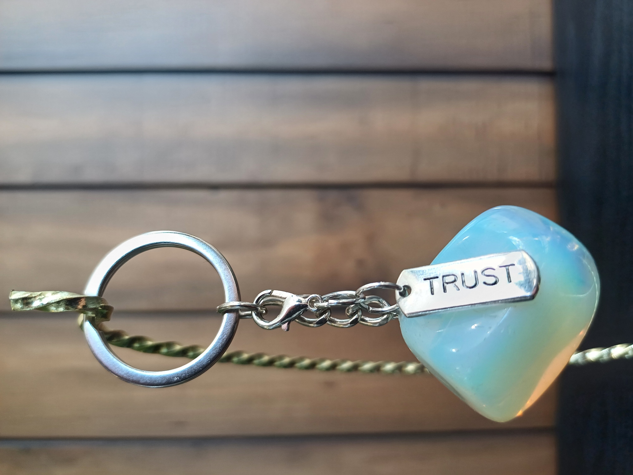 Opalite – “Trust” – Key Chain