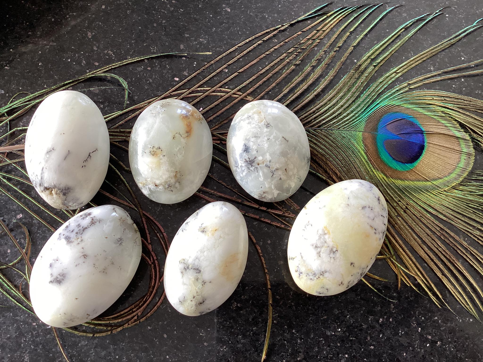 Dendritic Opal – Palm Stones