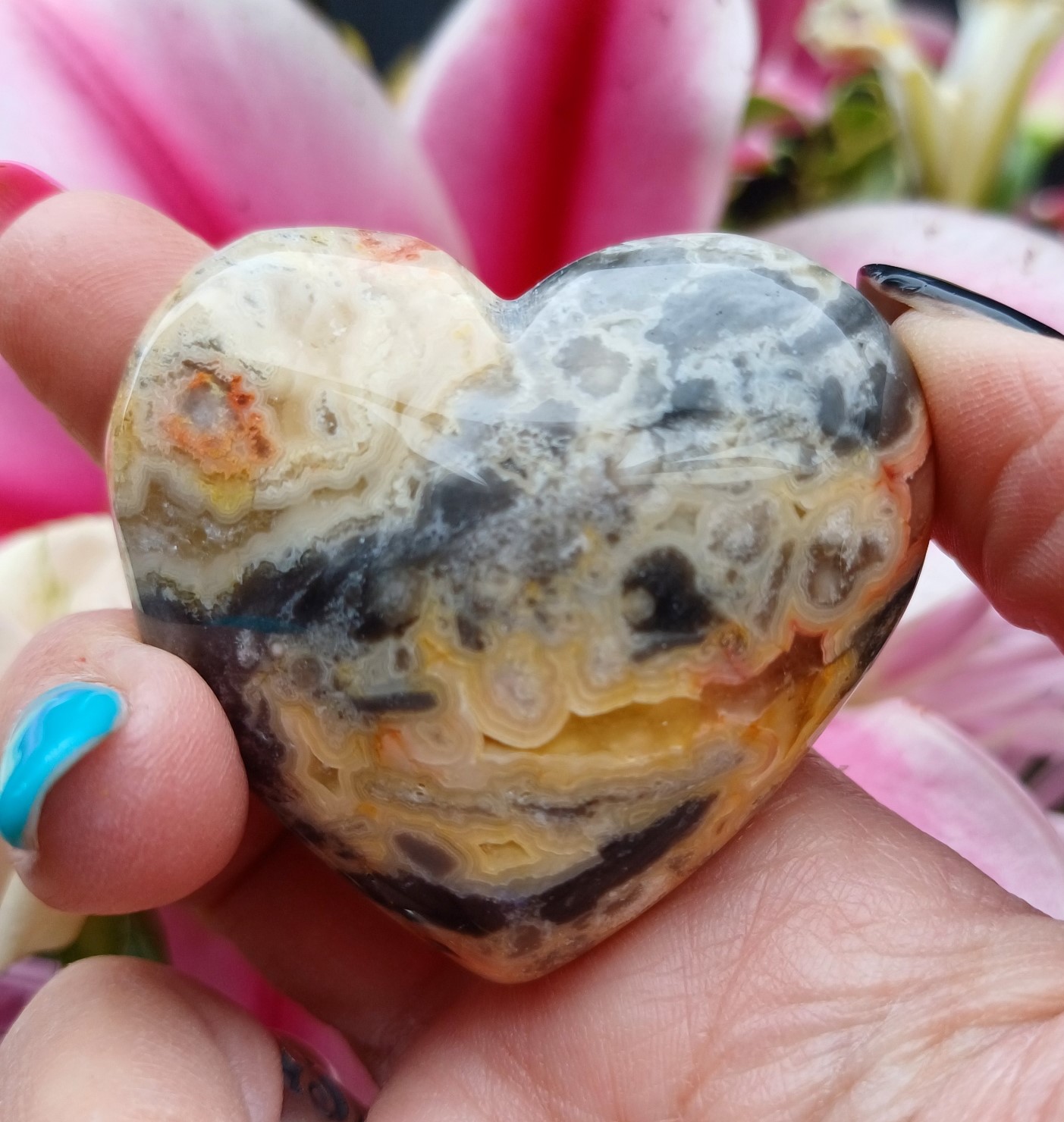 Crazy Lace Agate – Heart