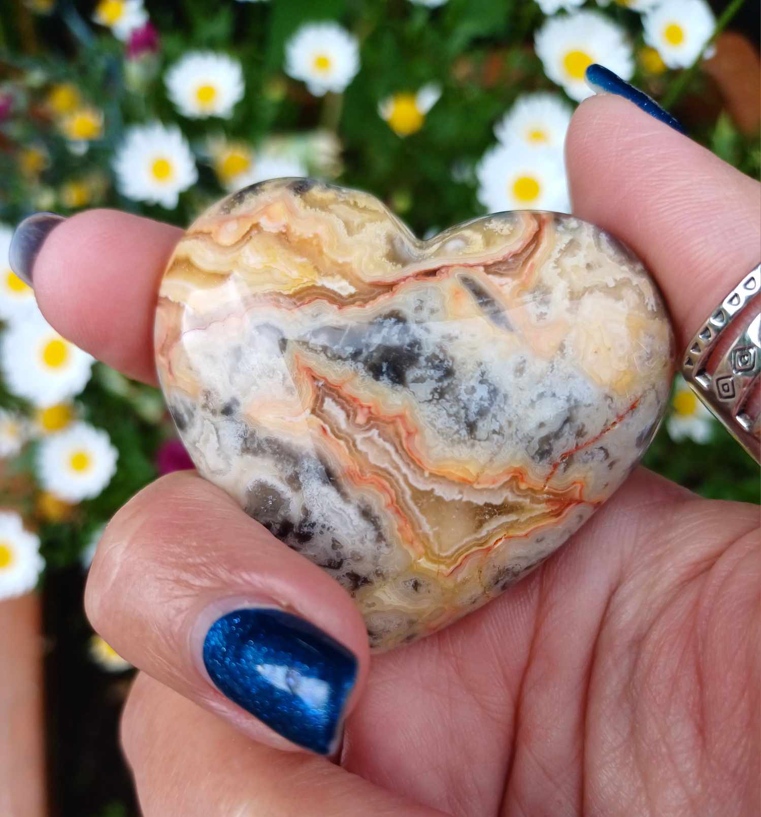 Crazy Lace Agate – Heart