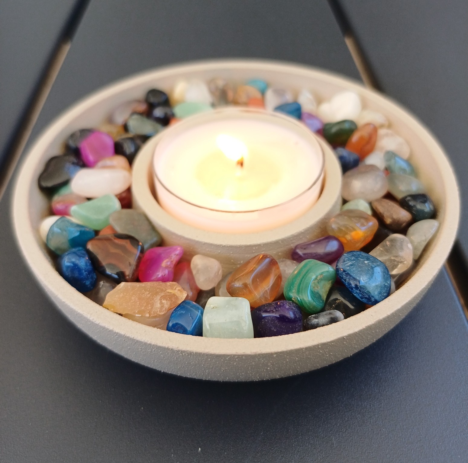 Gemstone Tealight Candle Holder