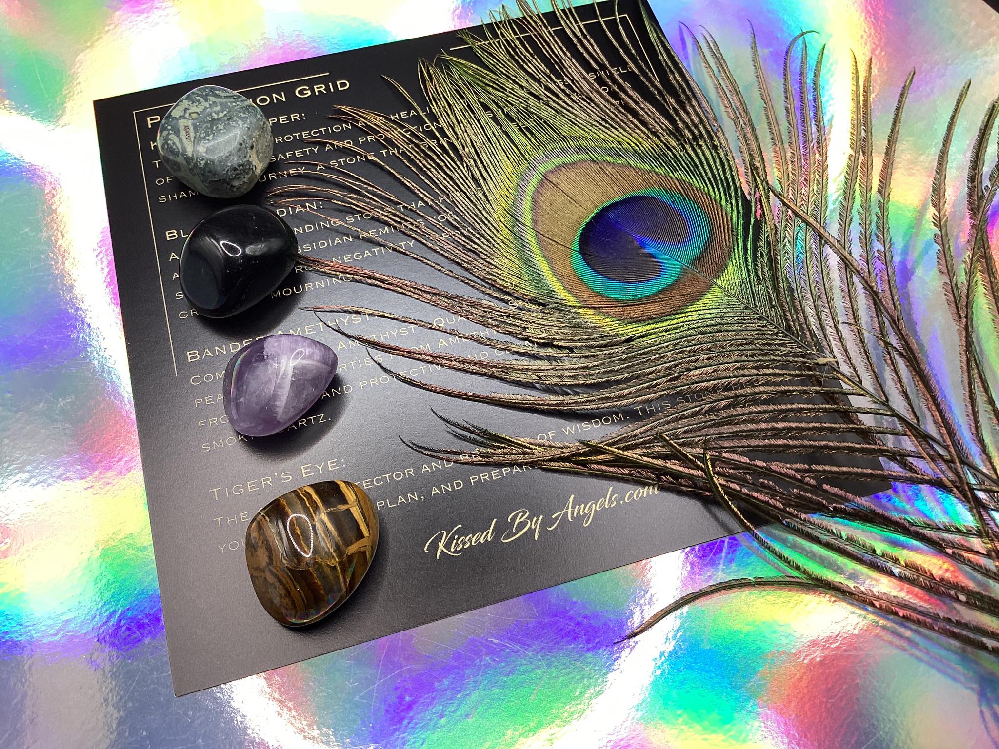 Protection Grid with Crystals