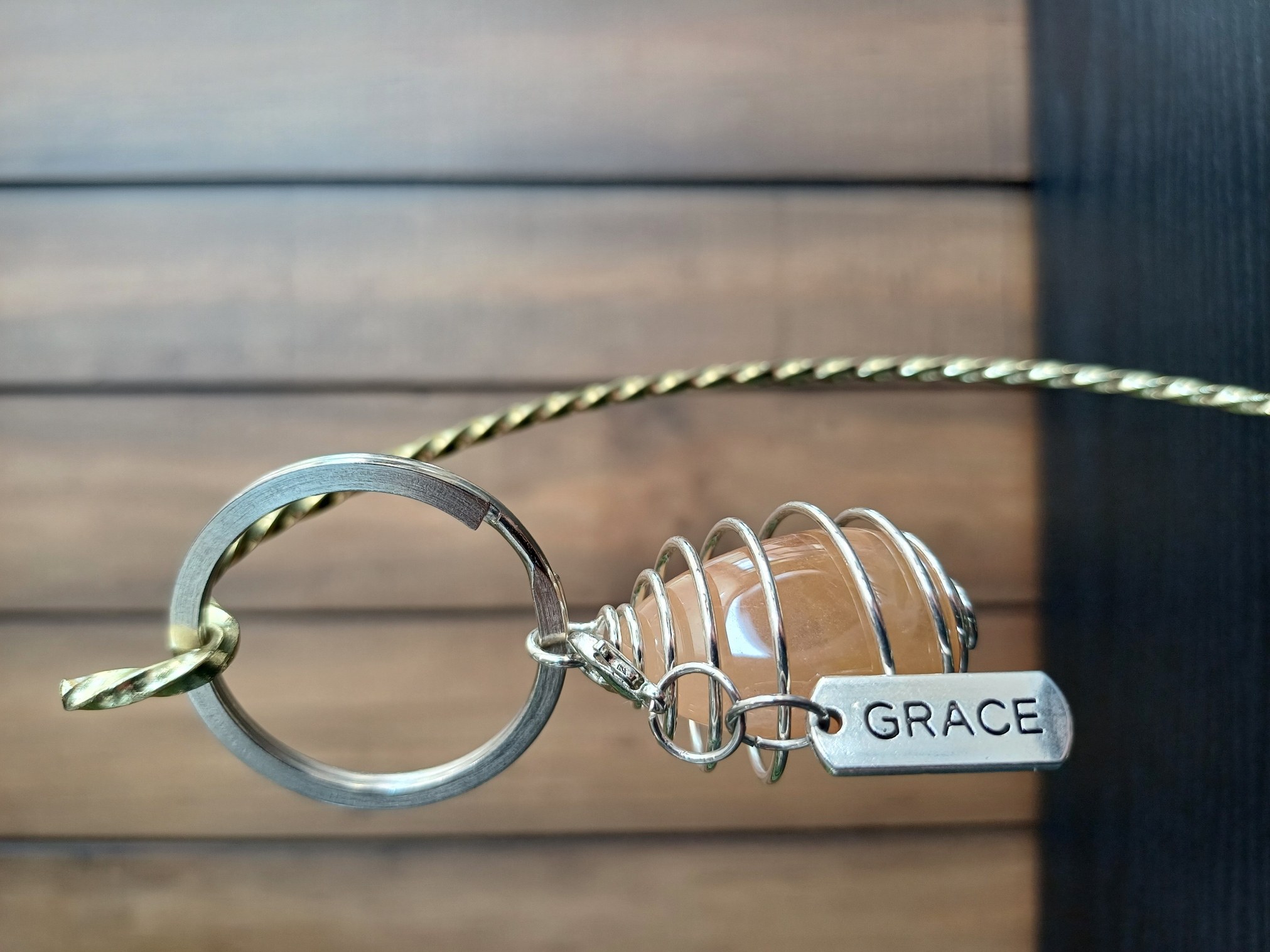 Yellow Jasper – “Grace” – Key Chain