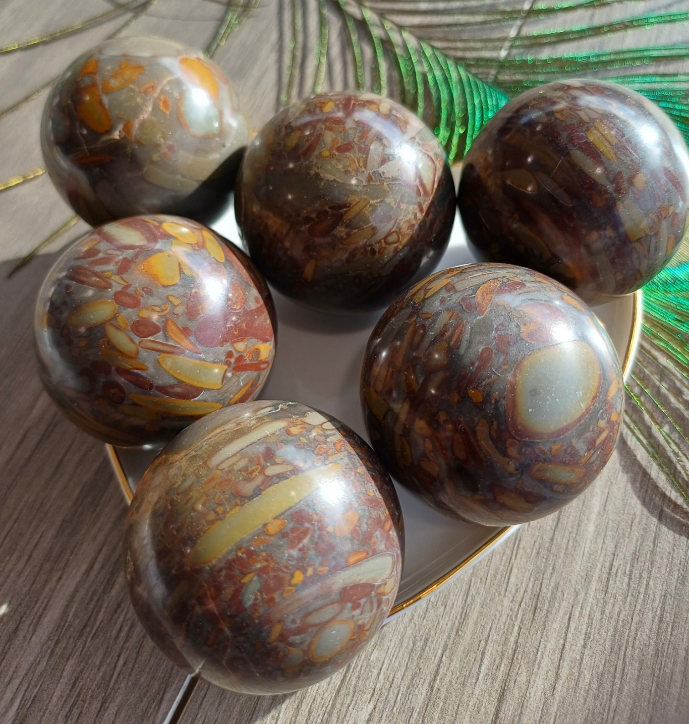 Bamboo Jasper – Sphere