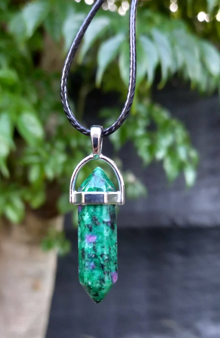 Ruby Zoisite – Necklace