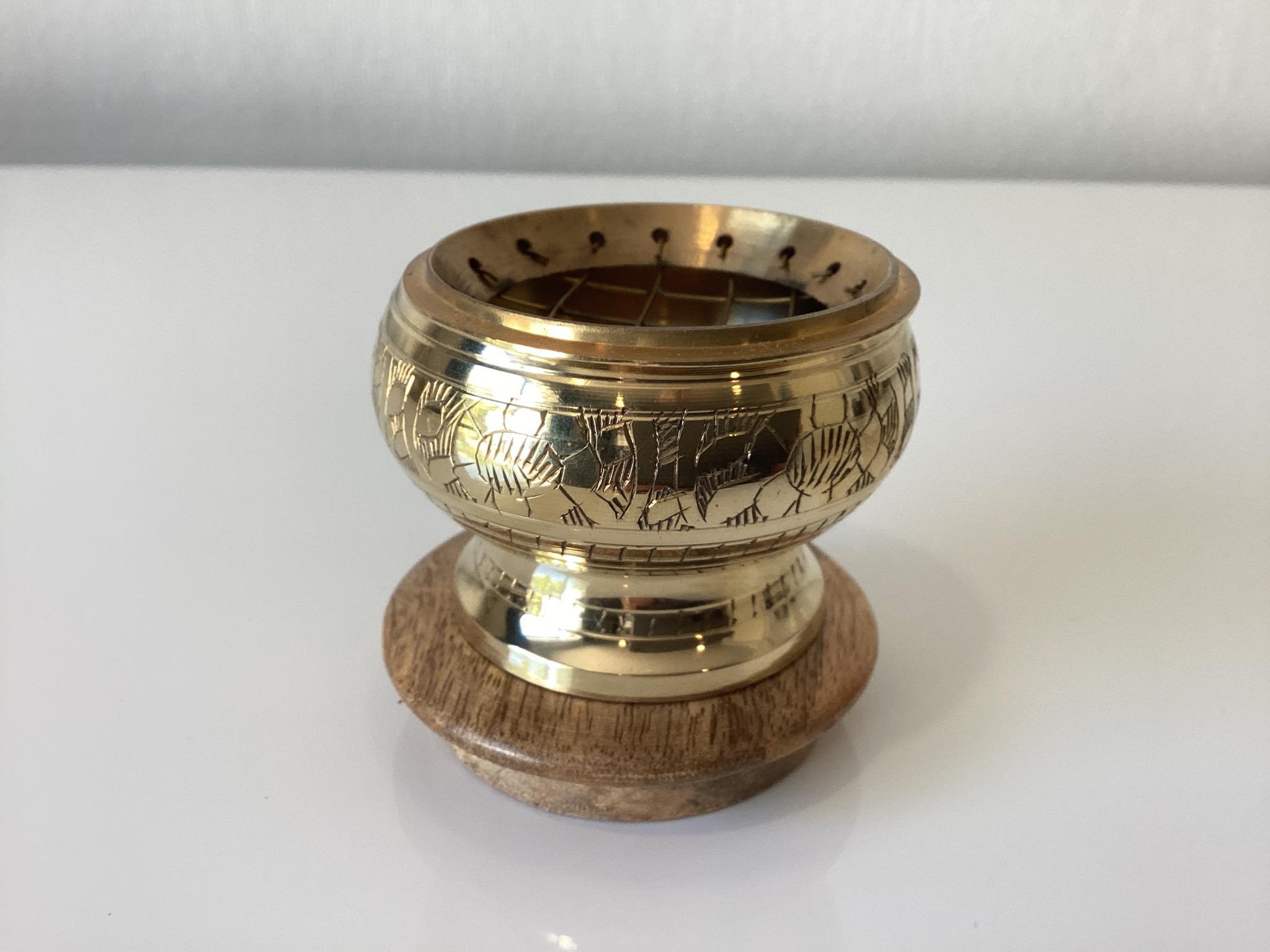 Gold Charcoal Incense Burner