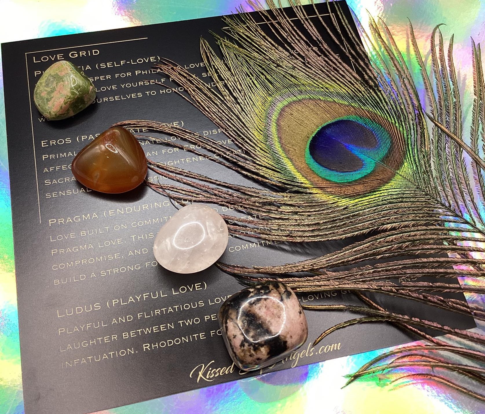 Love Grid - with Crystals