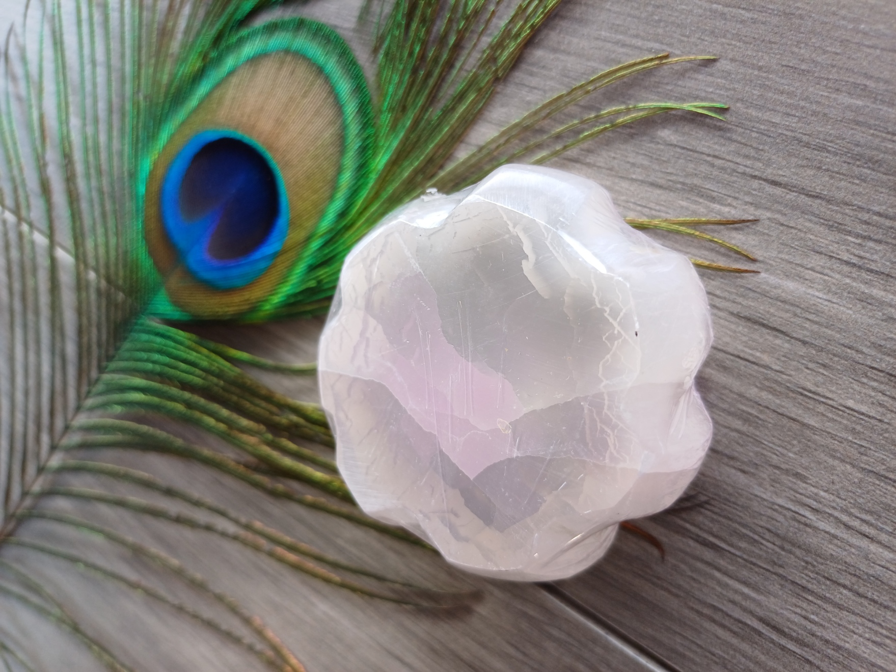 Selenite – Charging Flower Slab