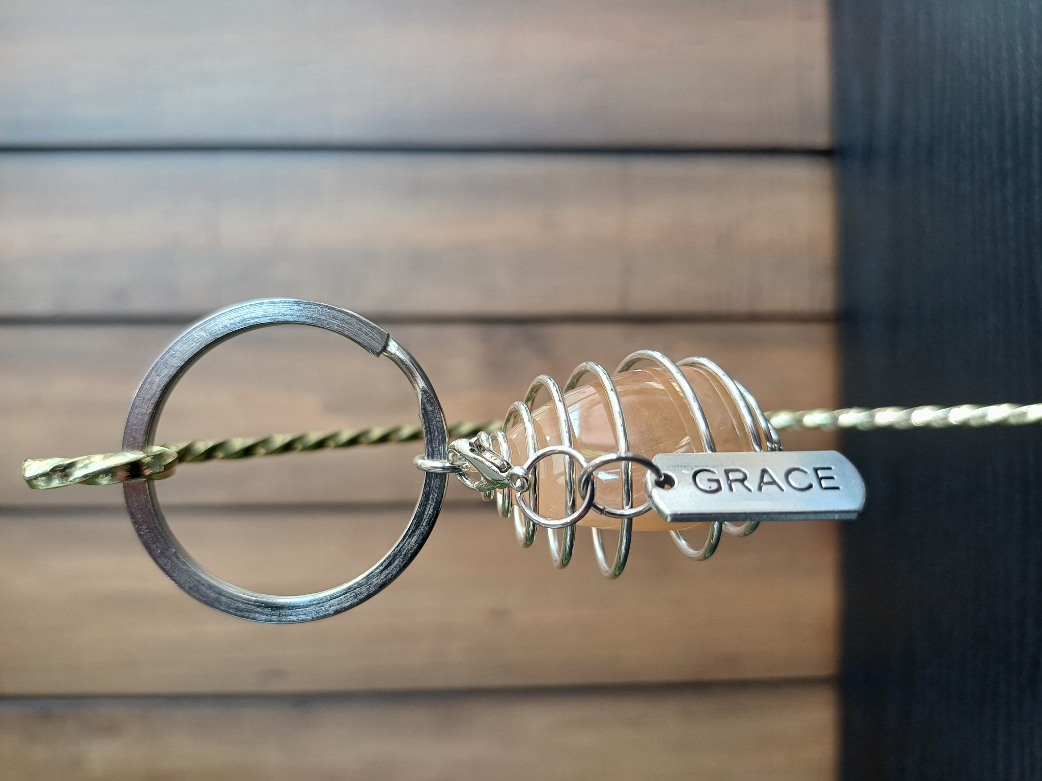 Yellow Jasper – “Grace” – Key Chain