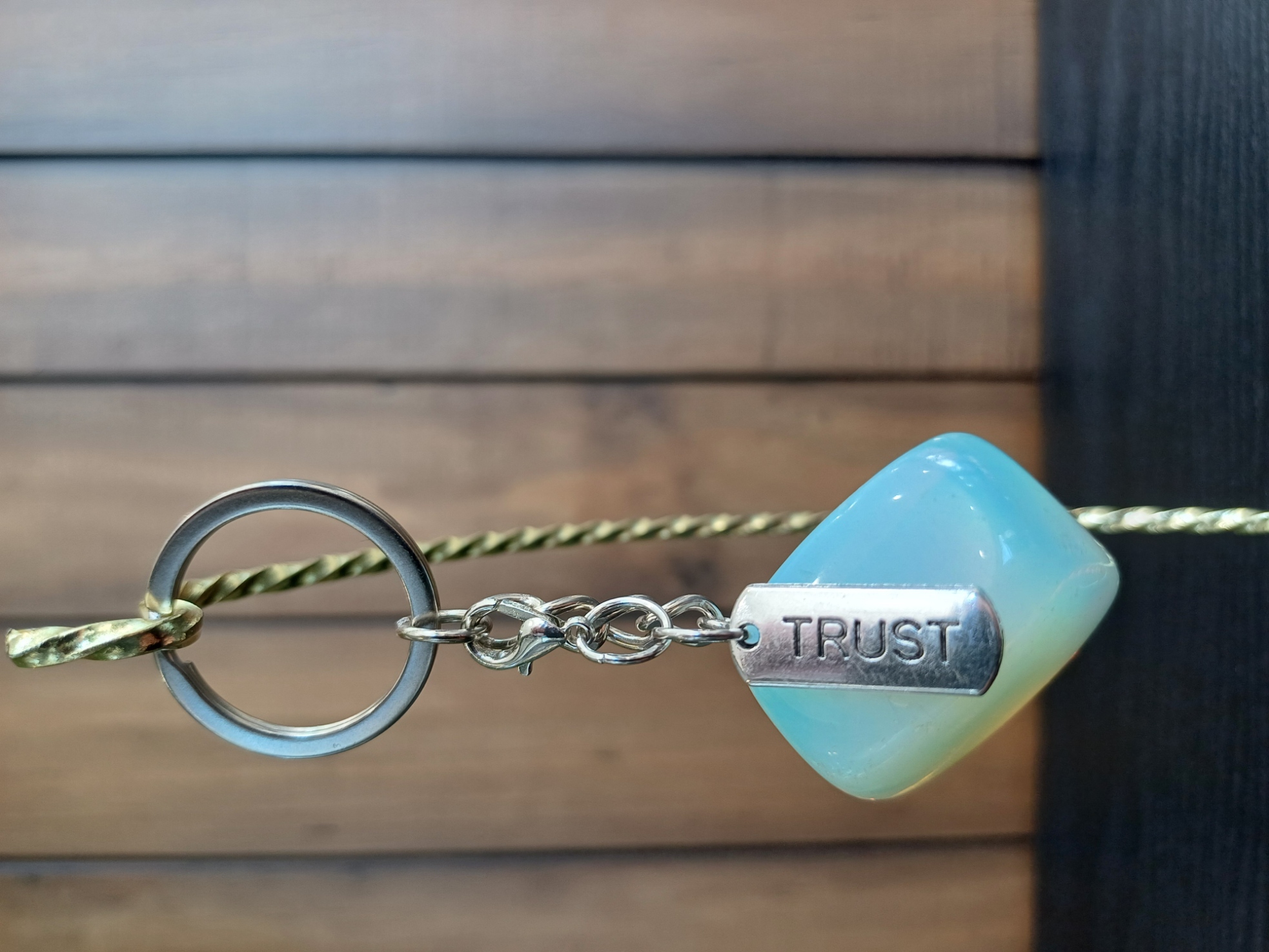 Opalite – “Trust” – Key Chain