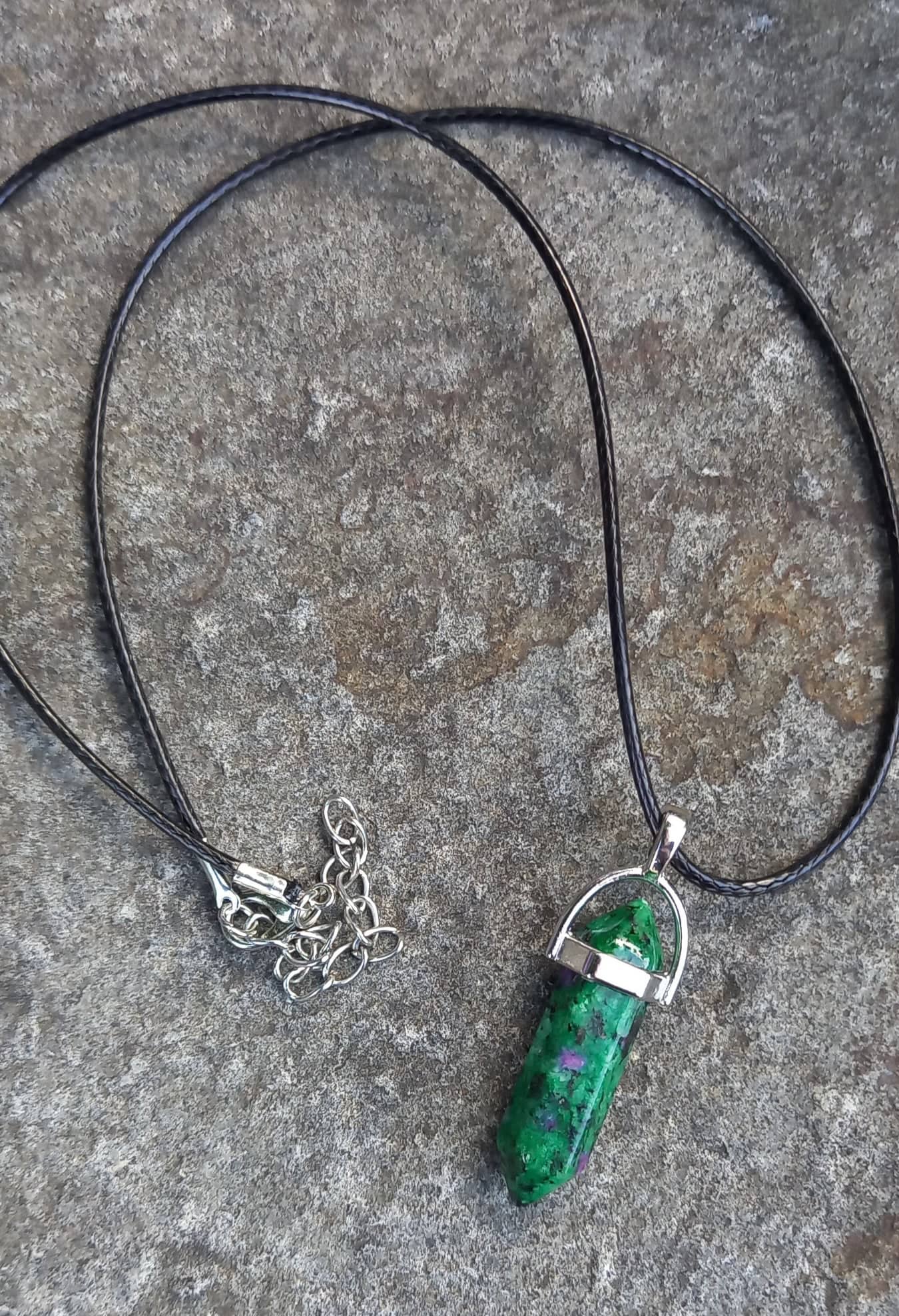 Ruby Zoisite – Necklace