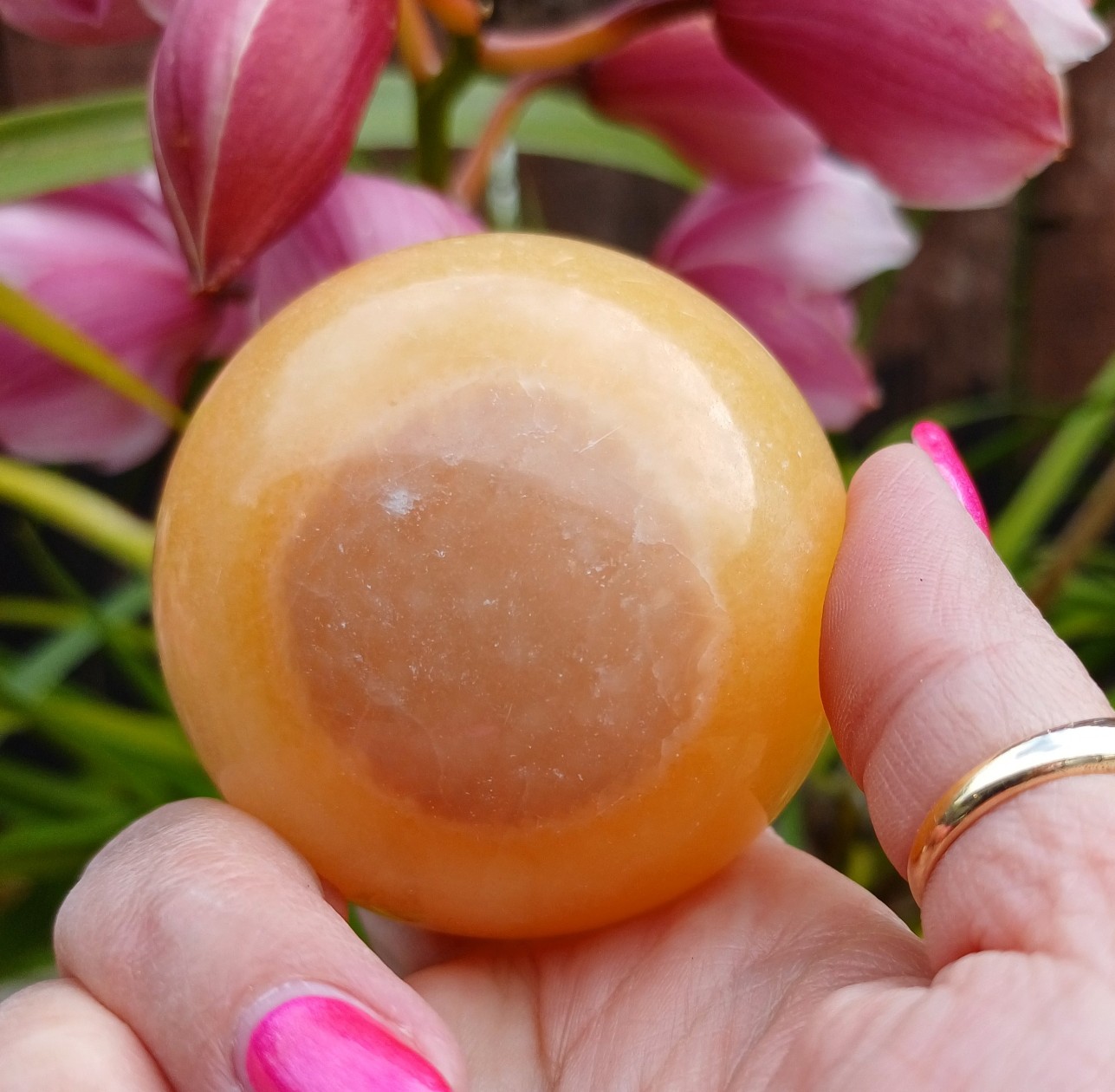 Honey Calcite – Sphere #1
