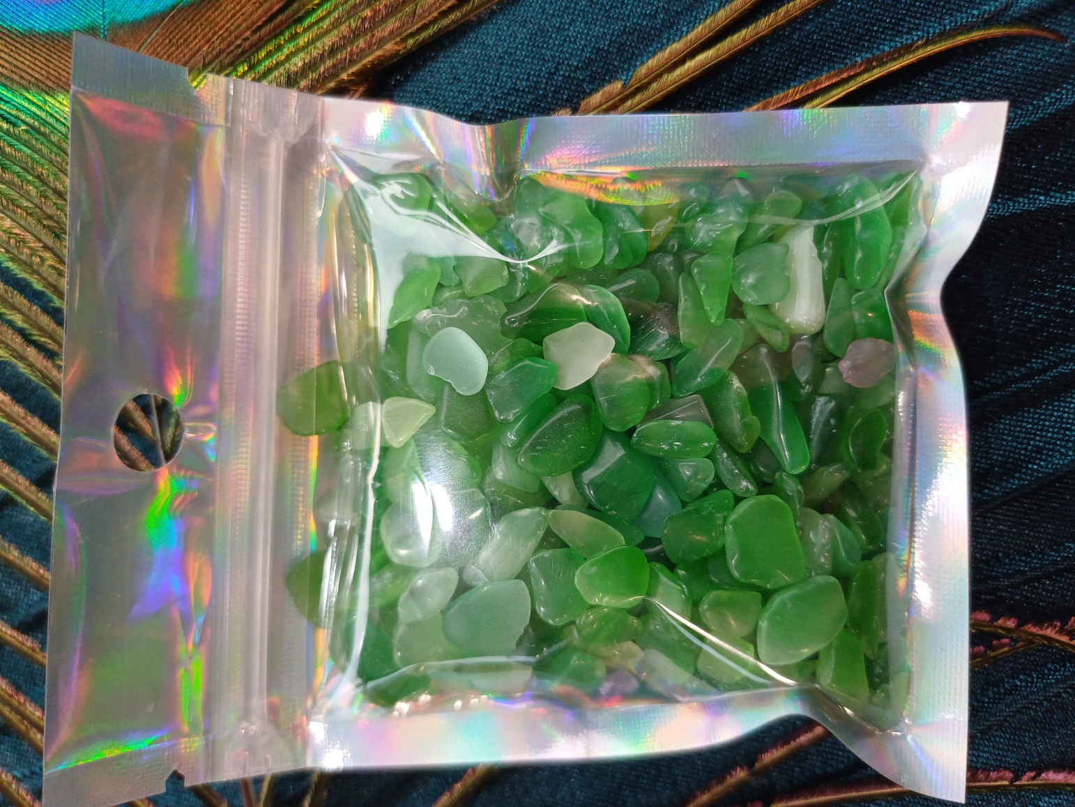 Green Cat’s Eye – Chip Stones Packet