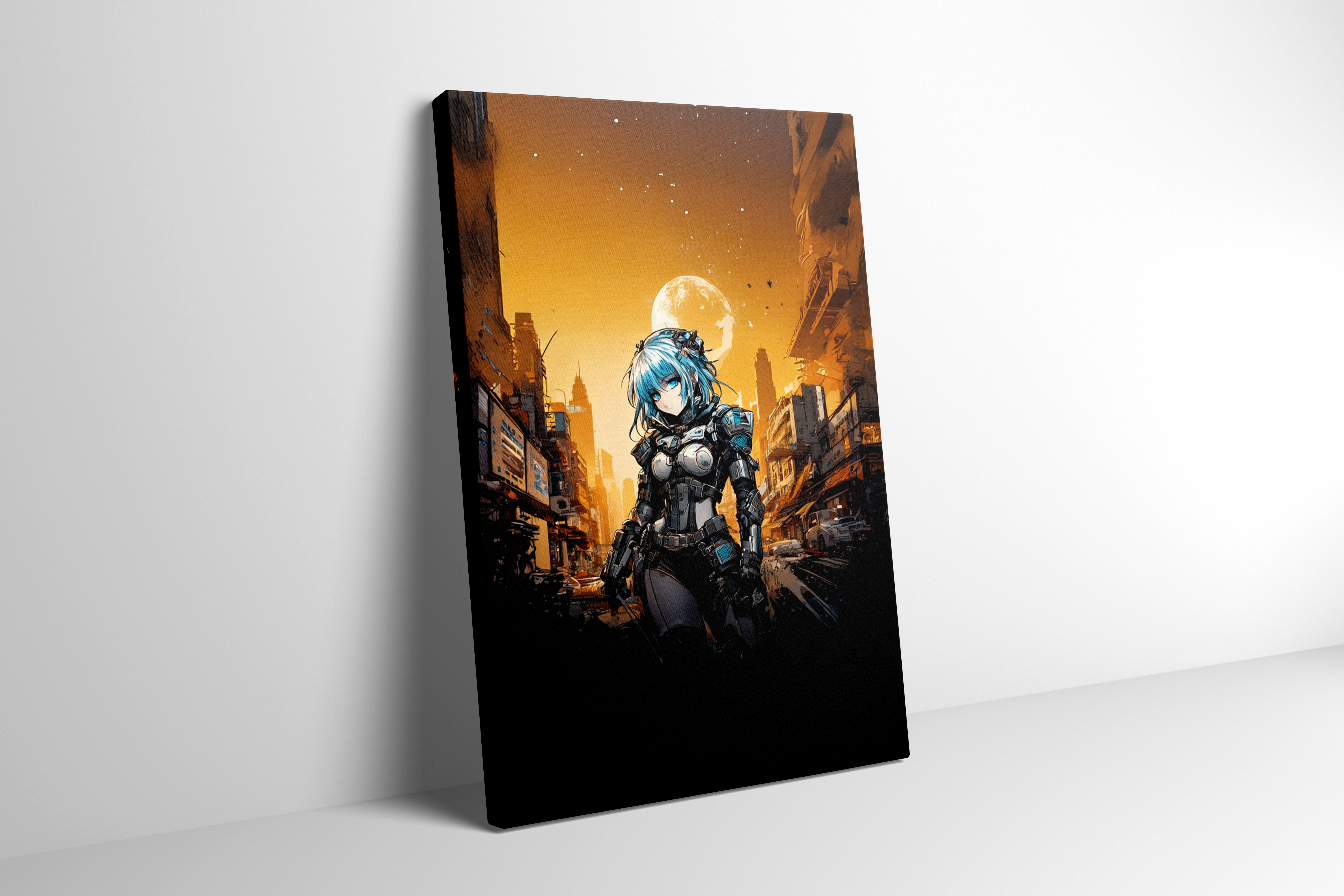 Sci-Fi Warrior Canvas Print