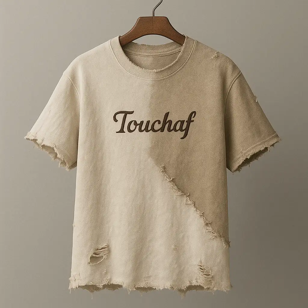 T-shirt beige Touchaf