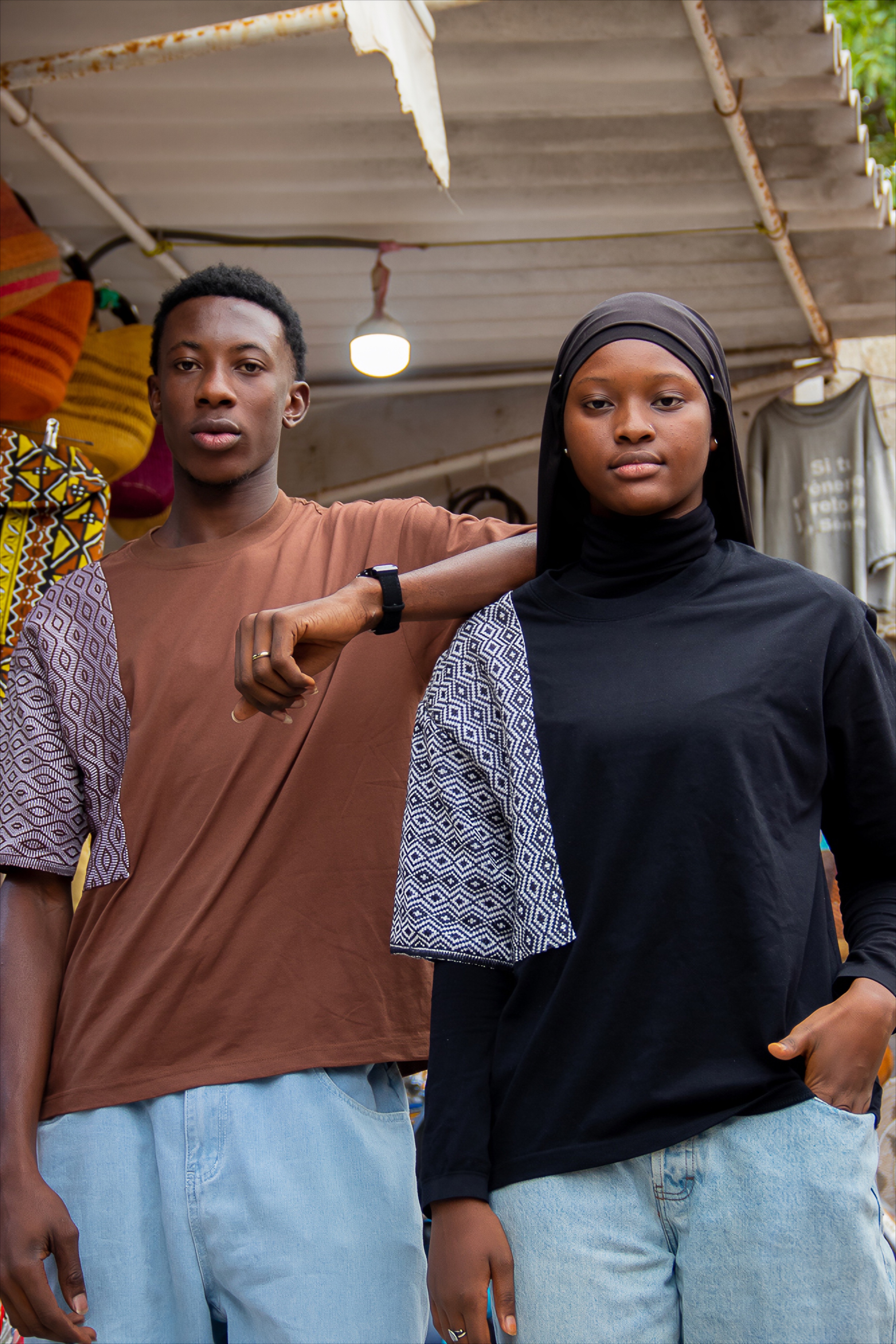 T-shirt à manches imprimées