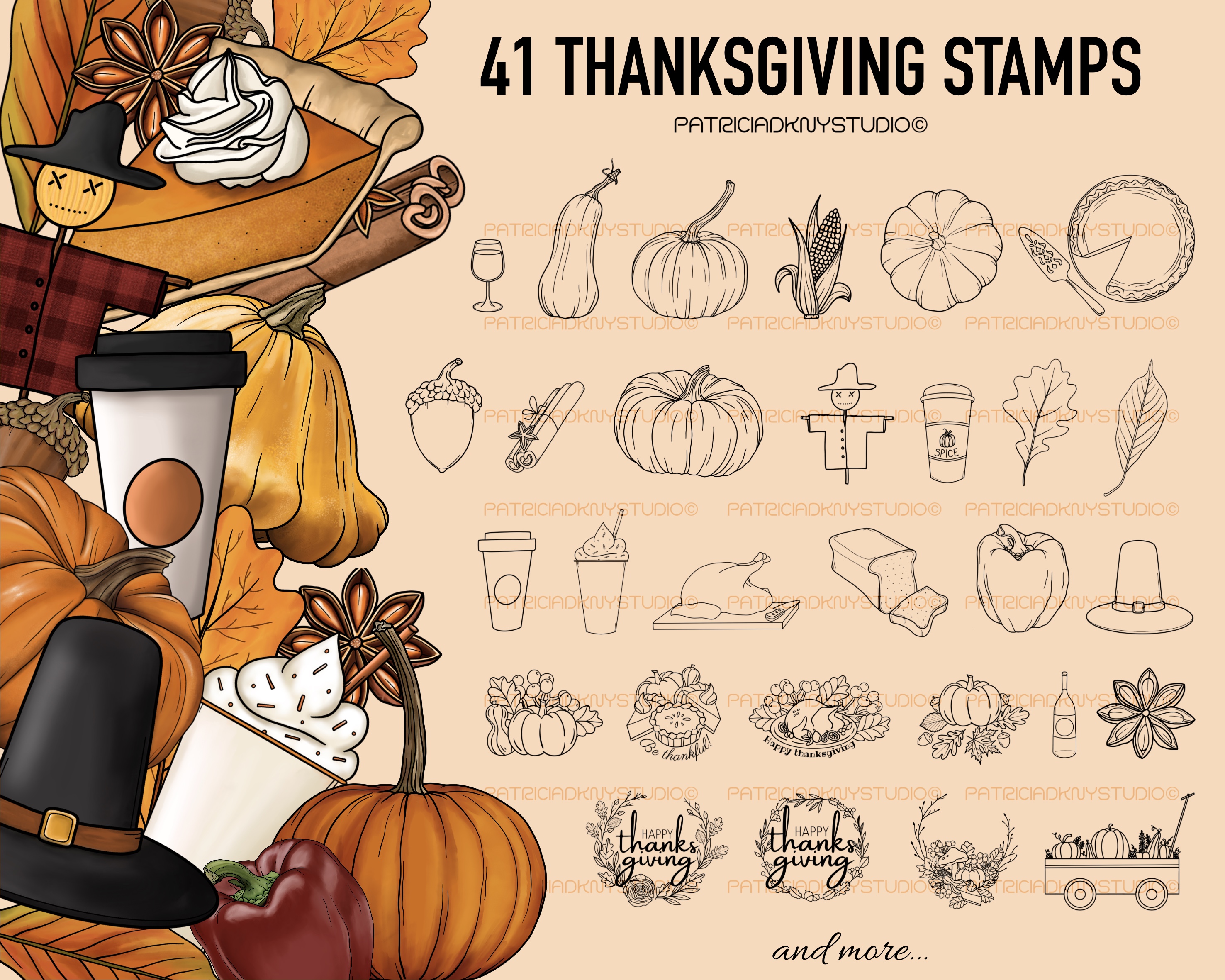 Procreate Fall Stamp Brushes