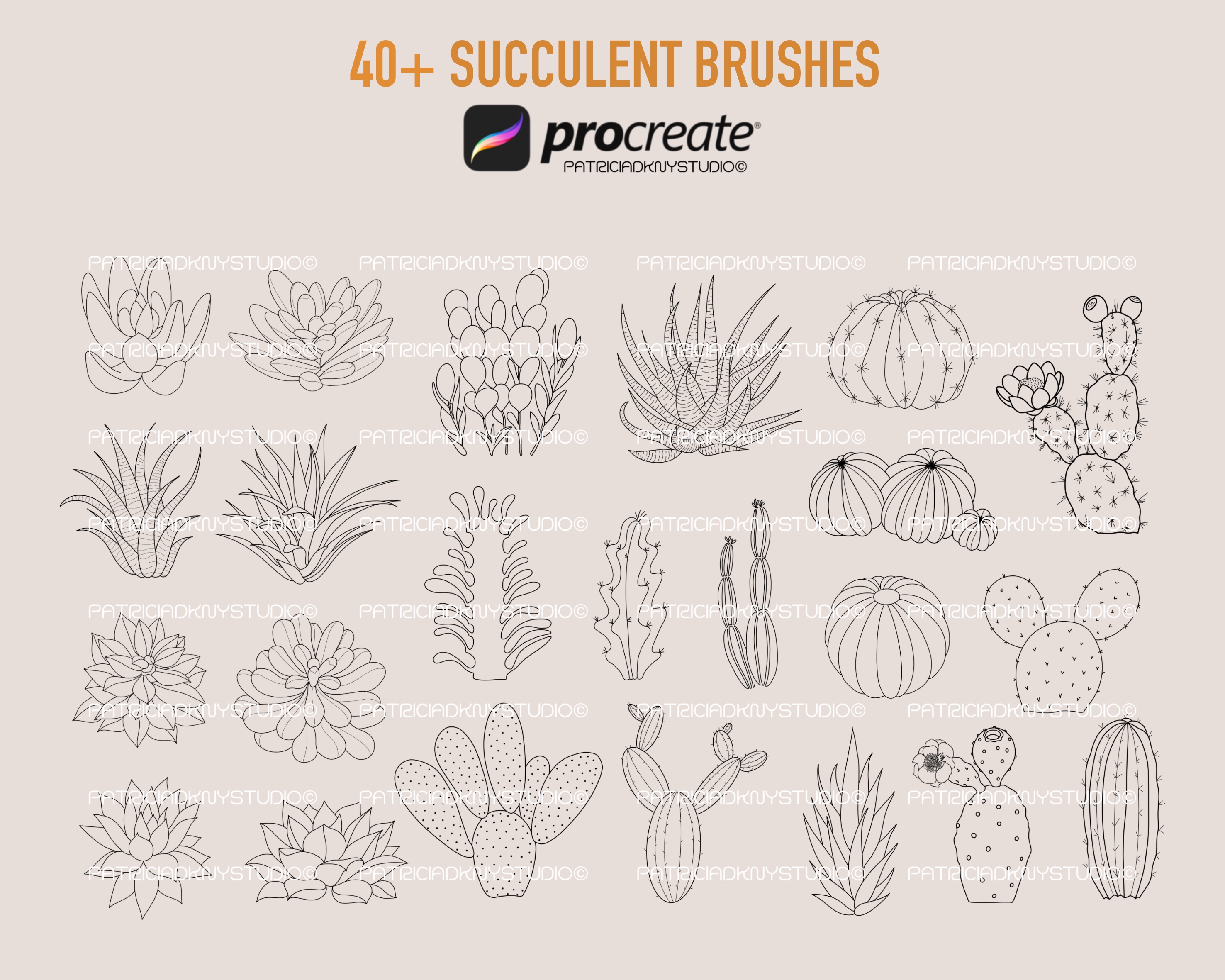 Procreate Flower Brush Bundle
