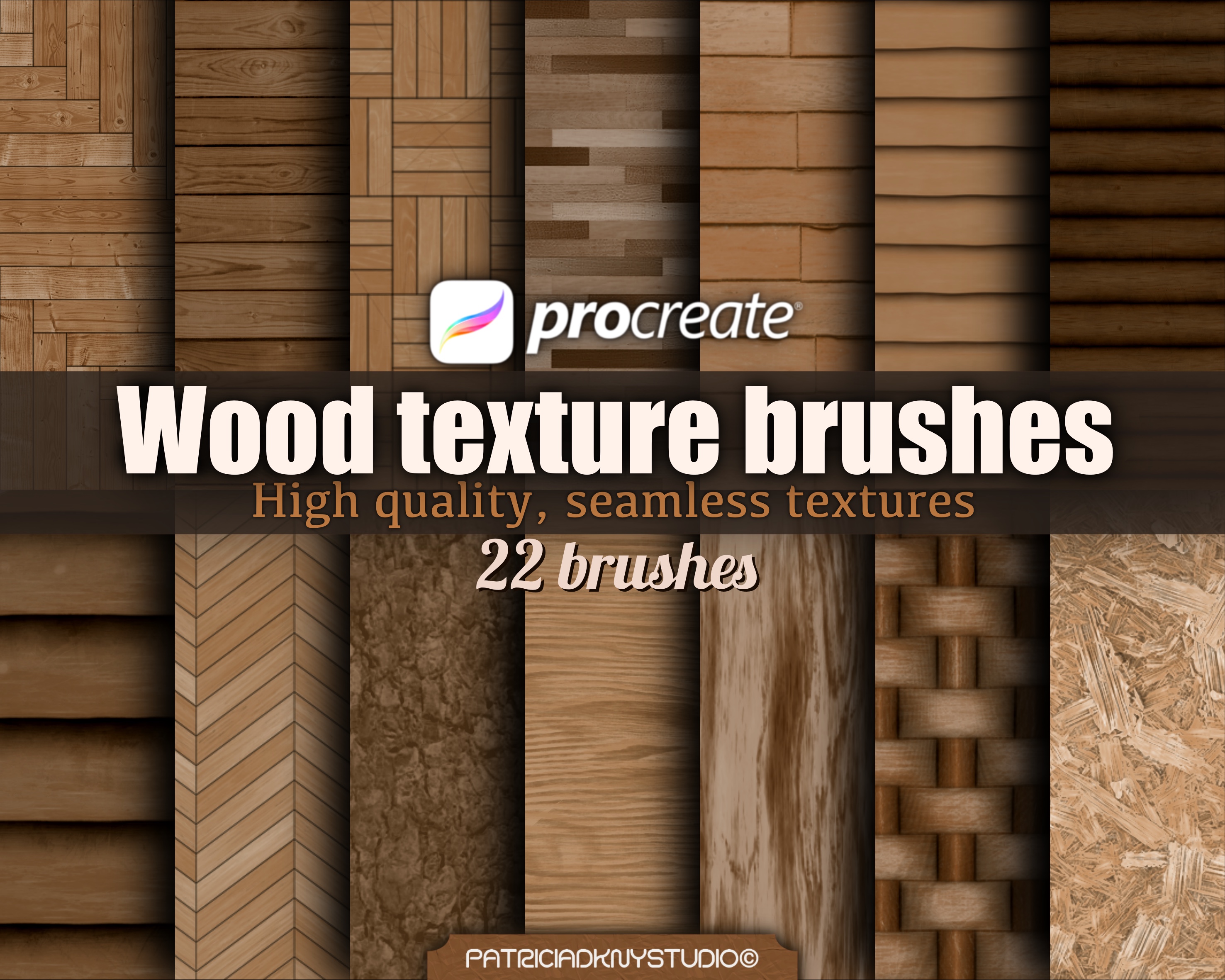 Procreate Wood Texture Brushes