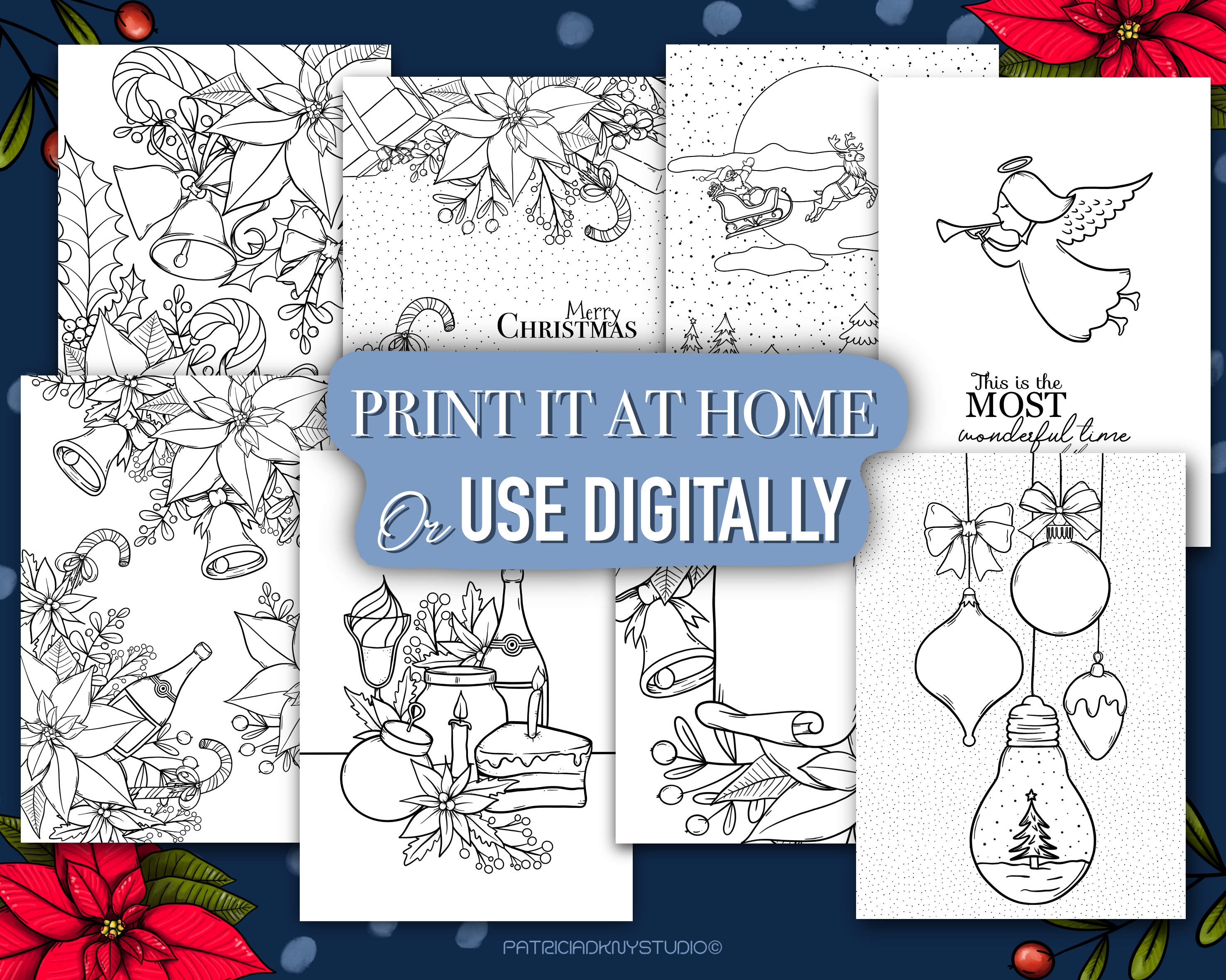 Christmas Holiday Coloring Book