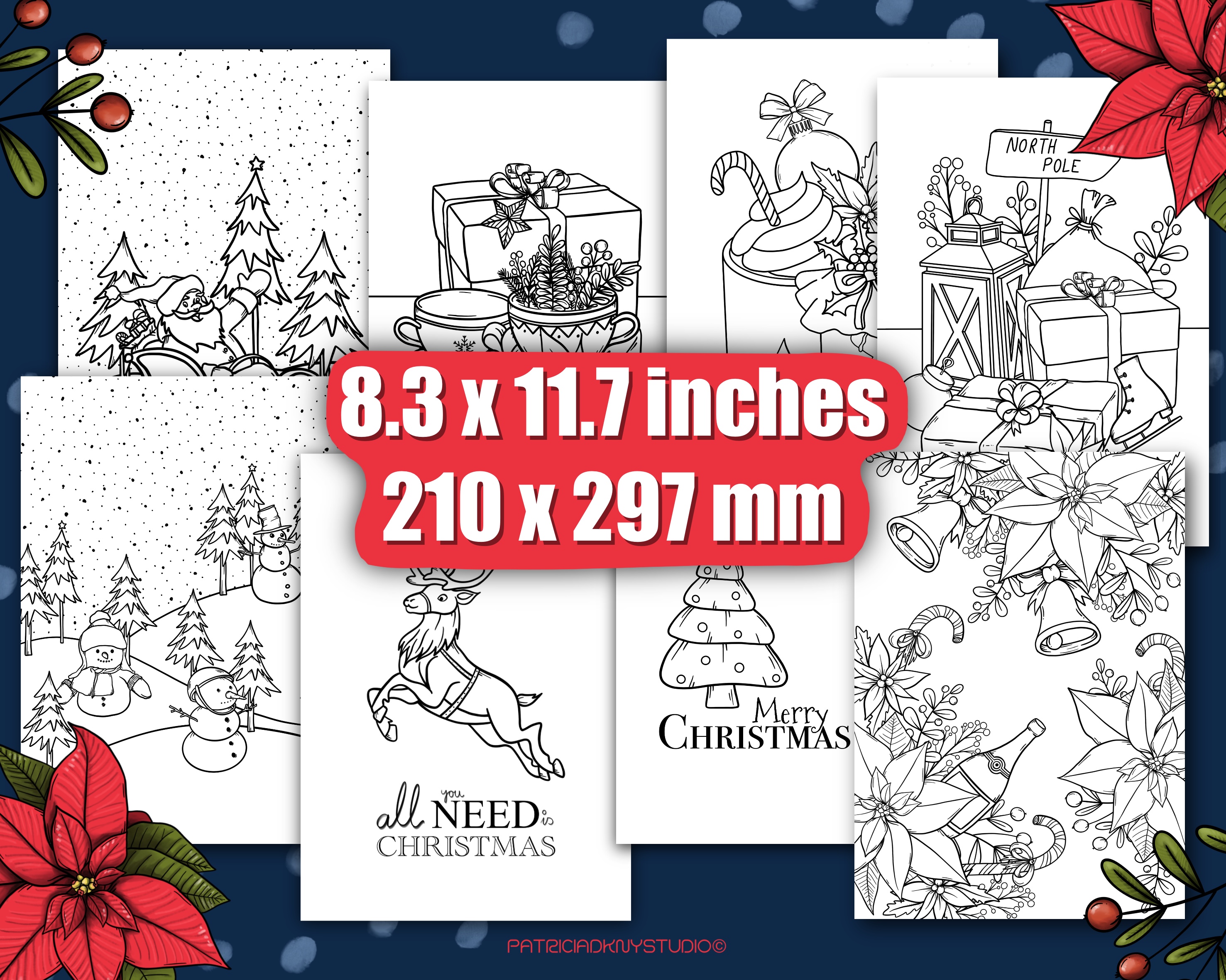 Christmas Holiday Coloring Book