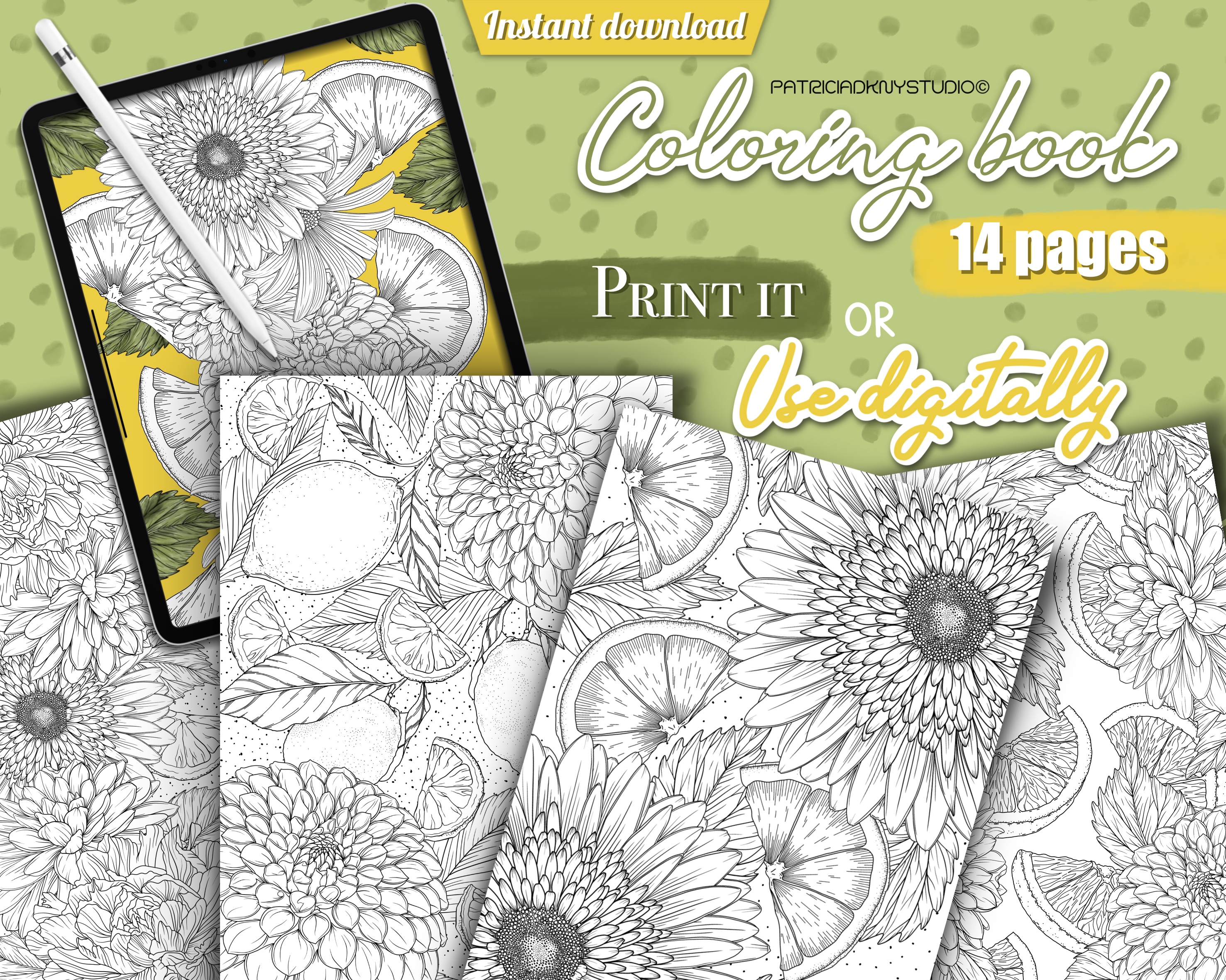 Citrus Coloring Book