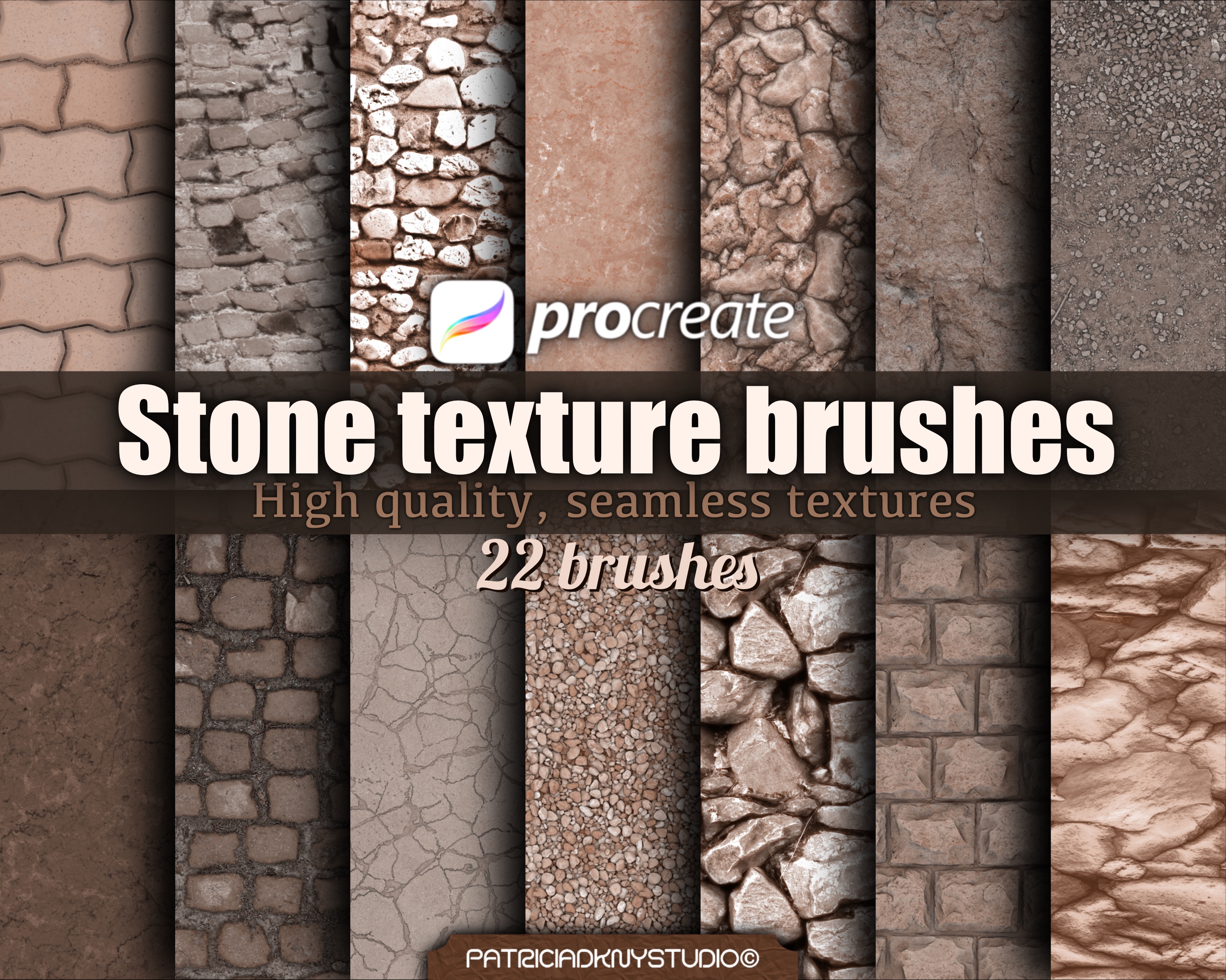 Procreate Stone Texture Brushes