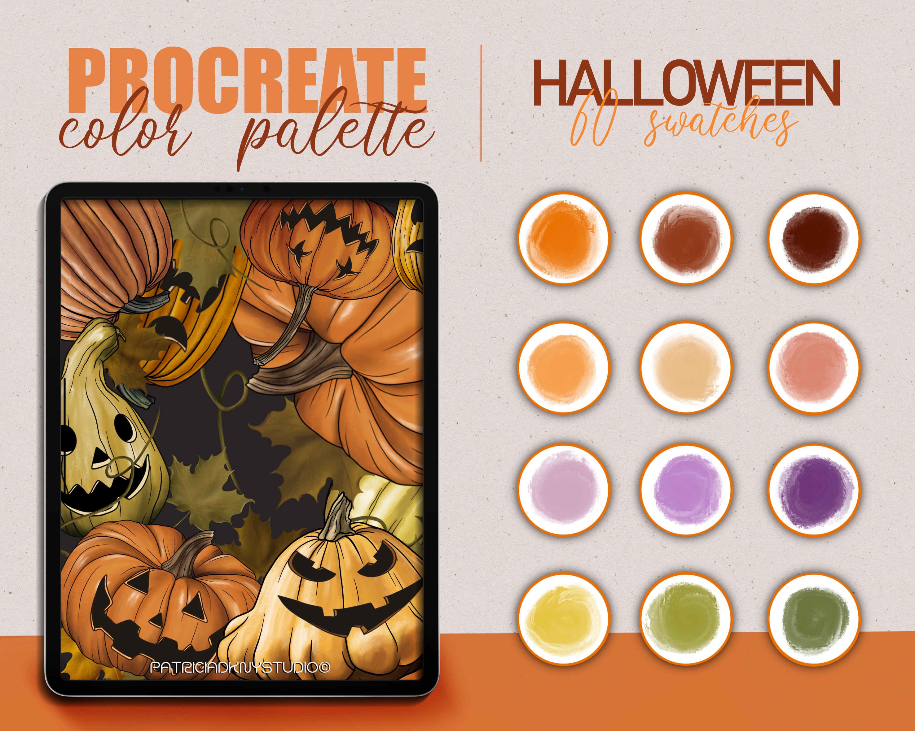 Procreate Halloween Color Palette