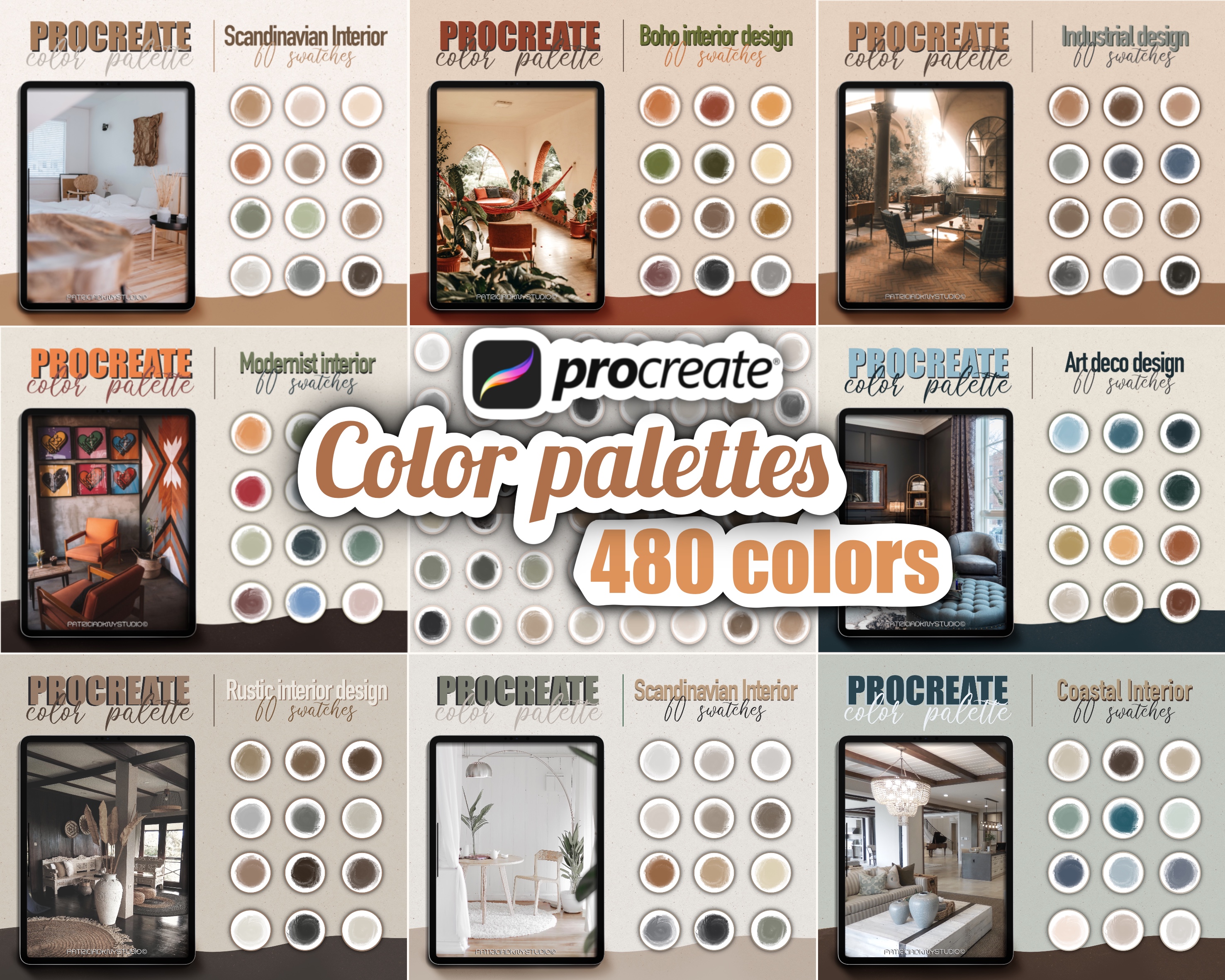 Procreate Interior Design Color Palette