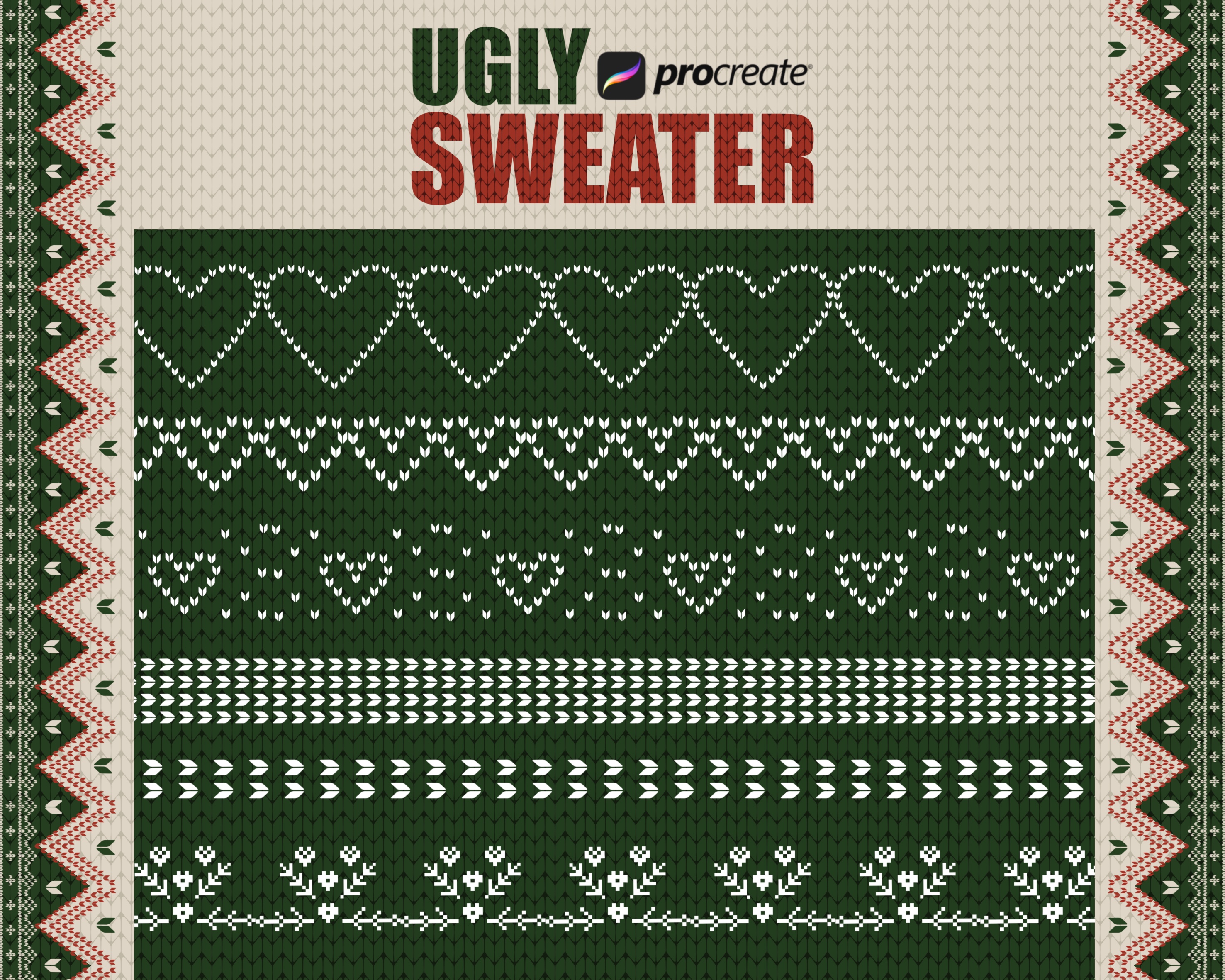 Procreate Ugly Sweater Brushes