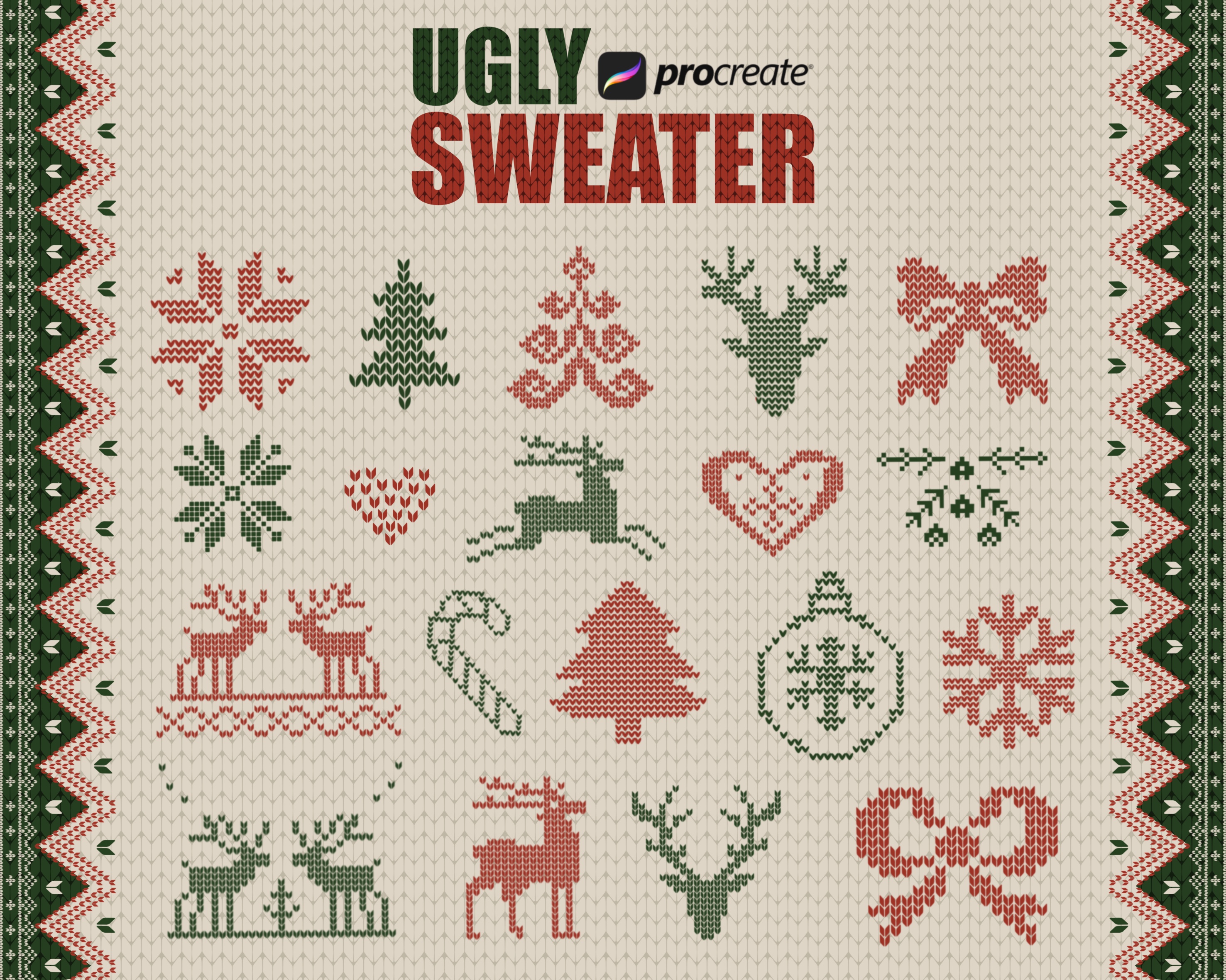 Procreate Ugly Sweater Brushes
