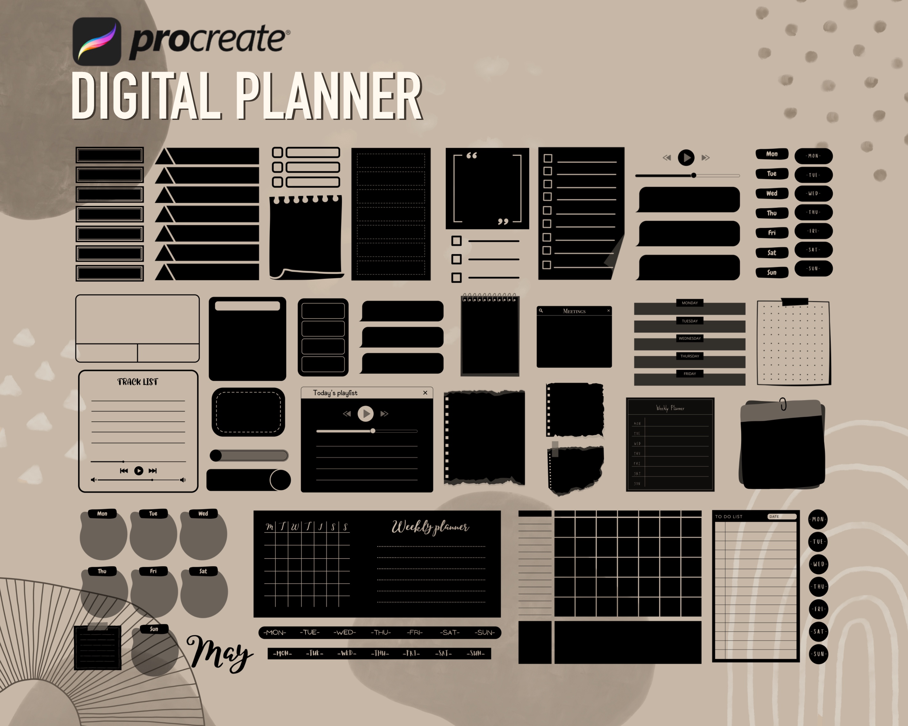 Procreate Digital Planner Brushes