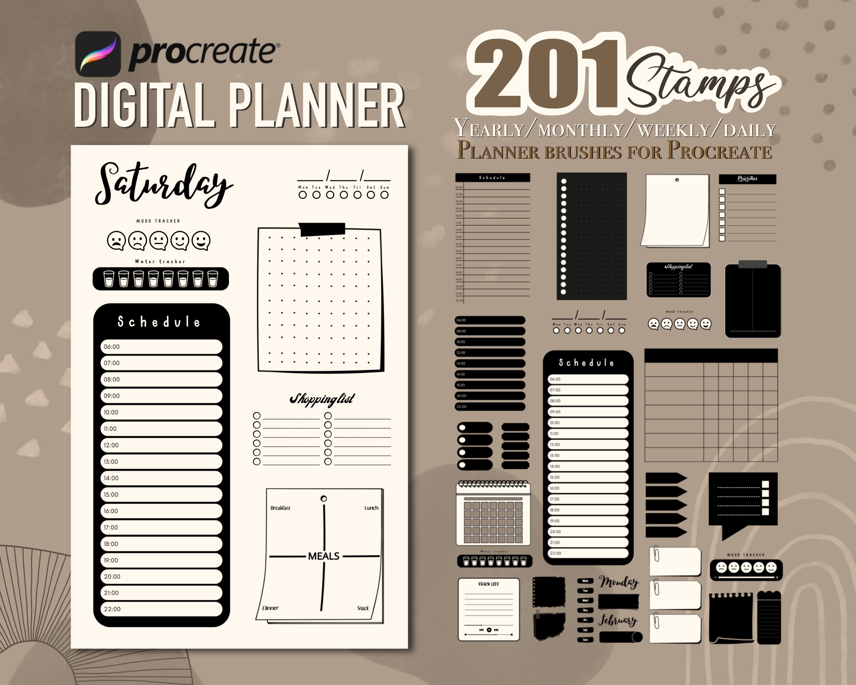 Procreate Digital Planner Brushes