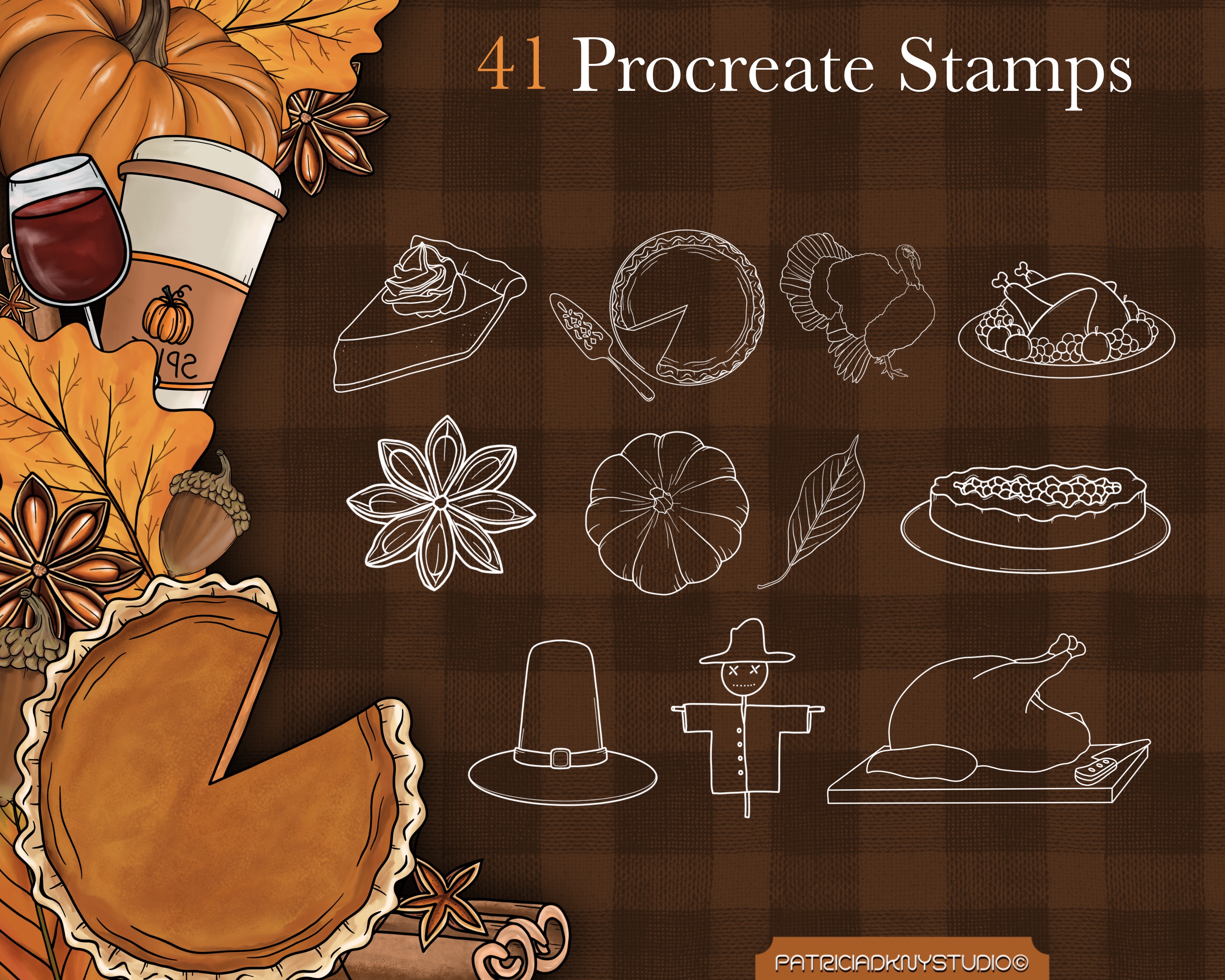 Procreate Thanksgiving Brushes