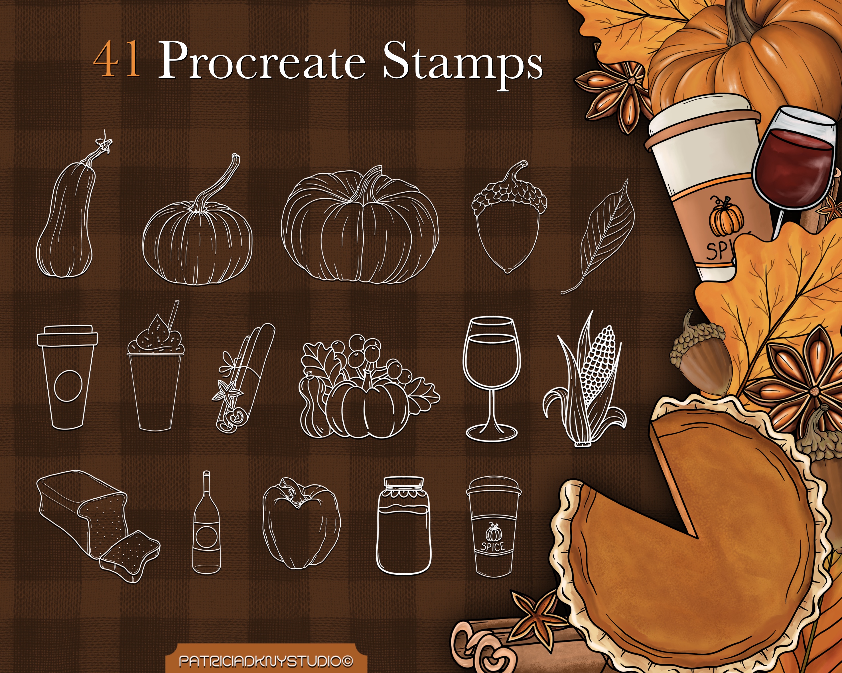 Procreate Thanksgiving Brushes