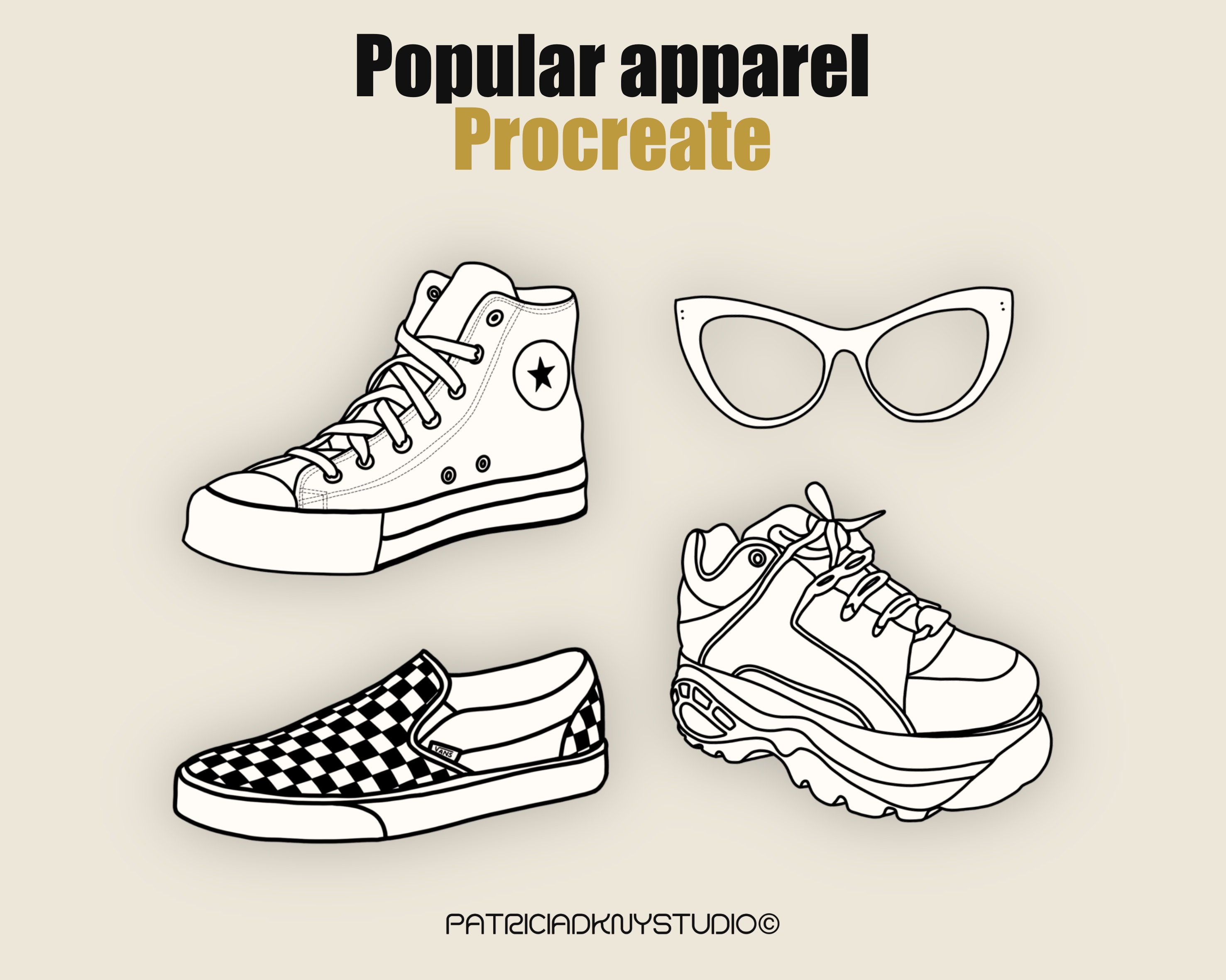 Procreate 90’s themed Brushes