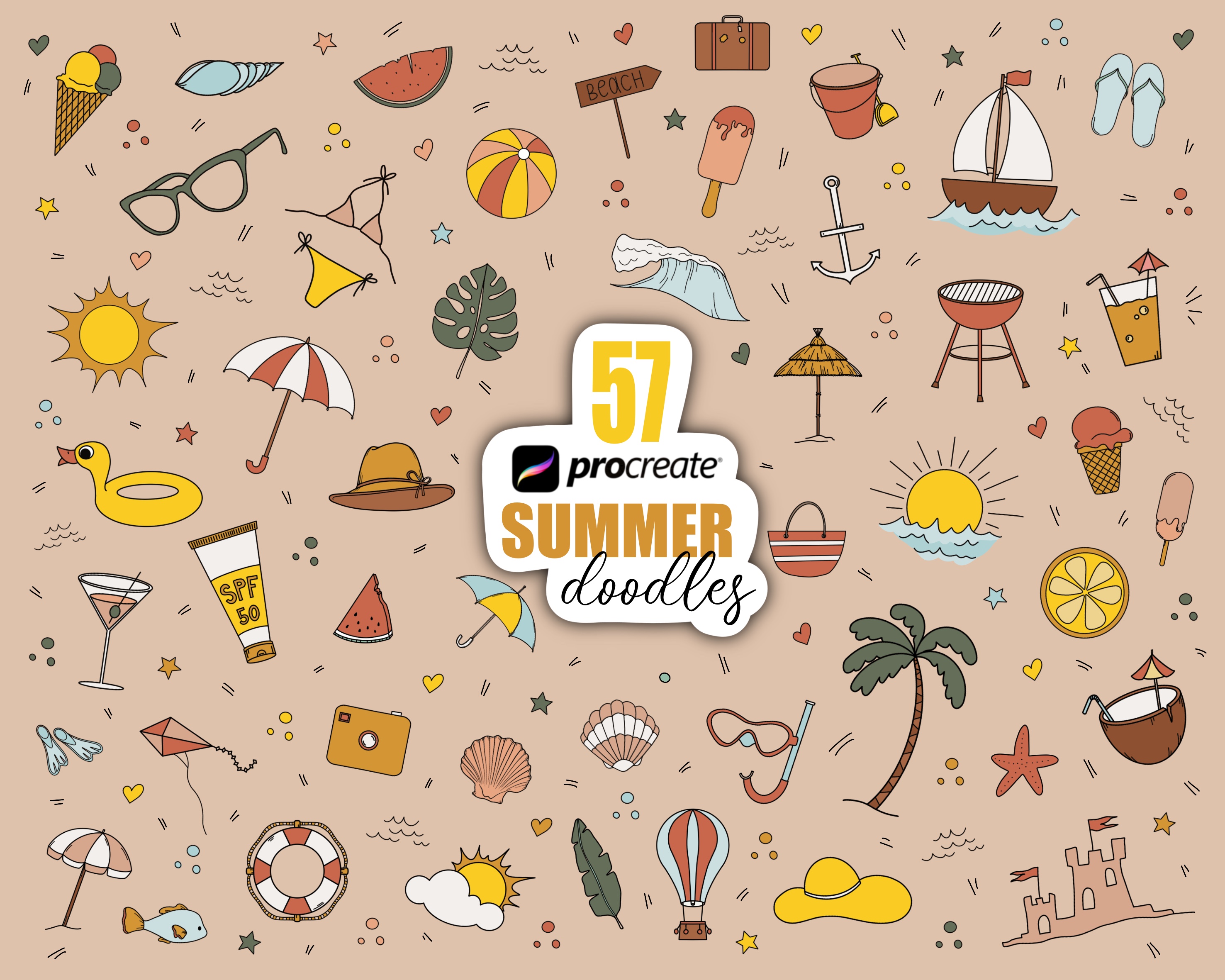 Procreate Summer Brushes