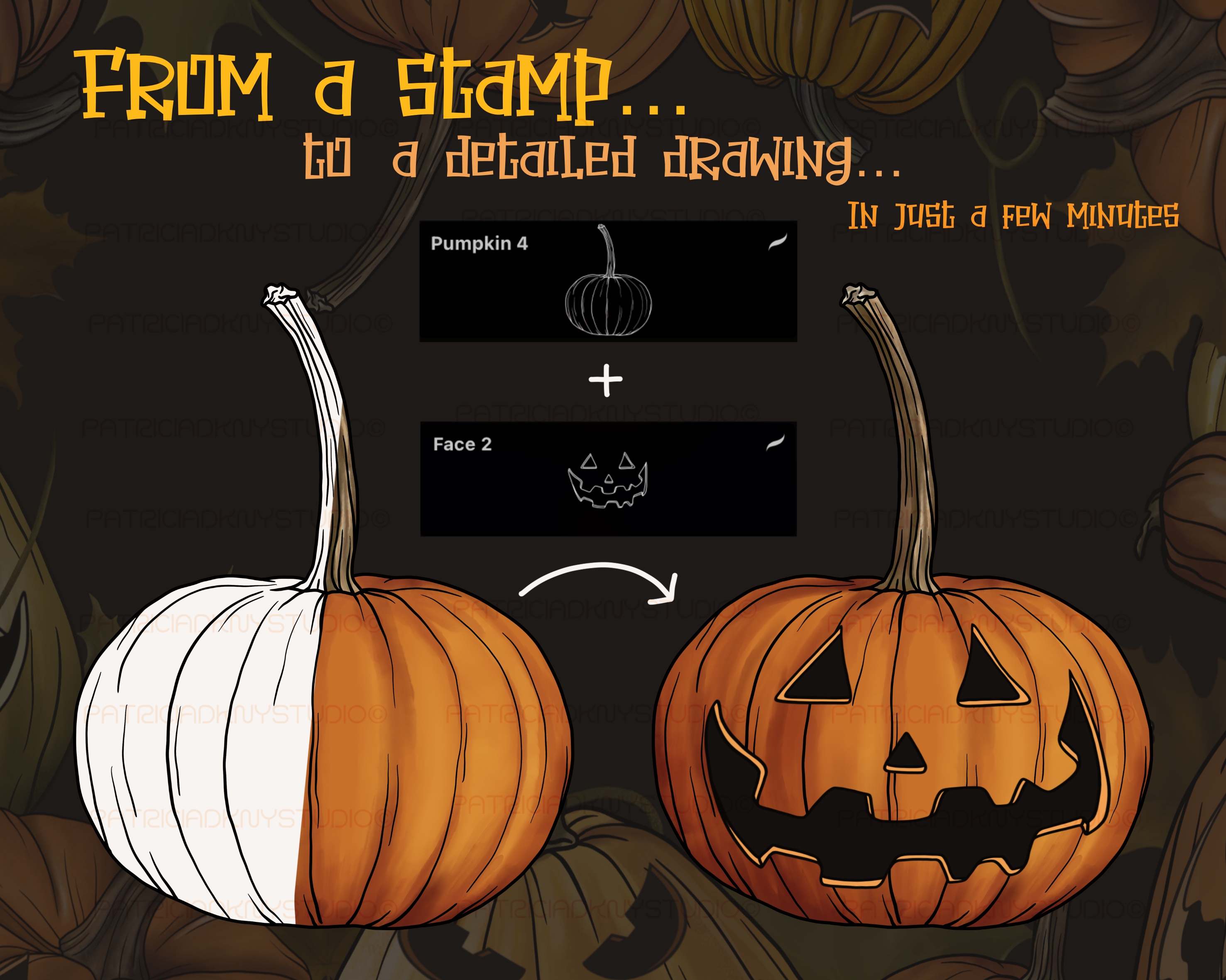 Procreate Halloween Pumpkin Creator