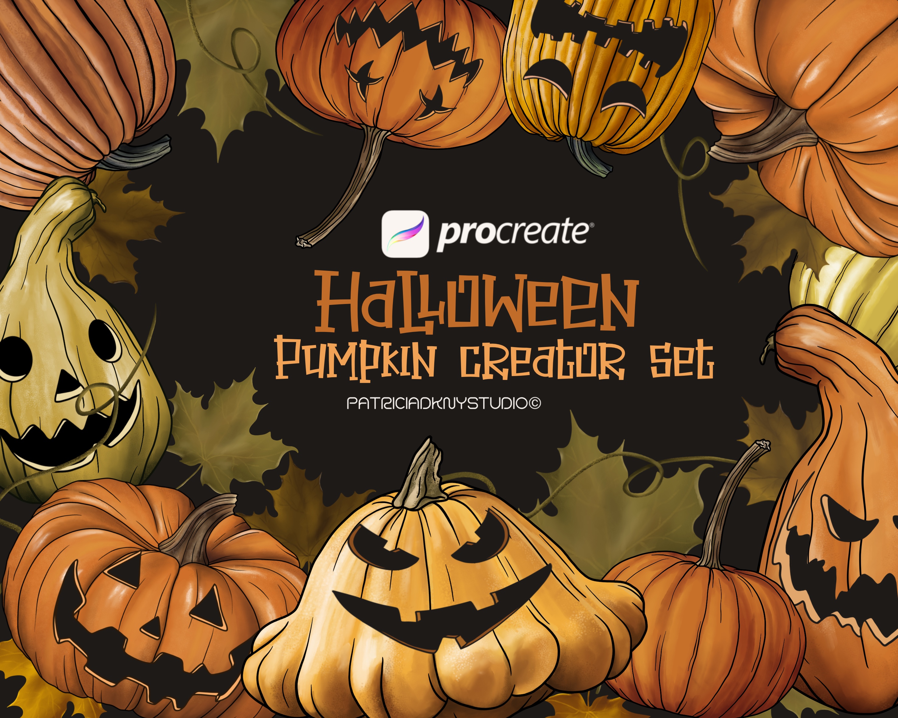 Procreate Halloween Pumpkin Creator