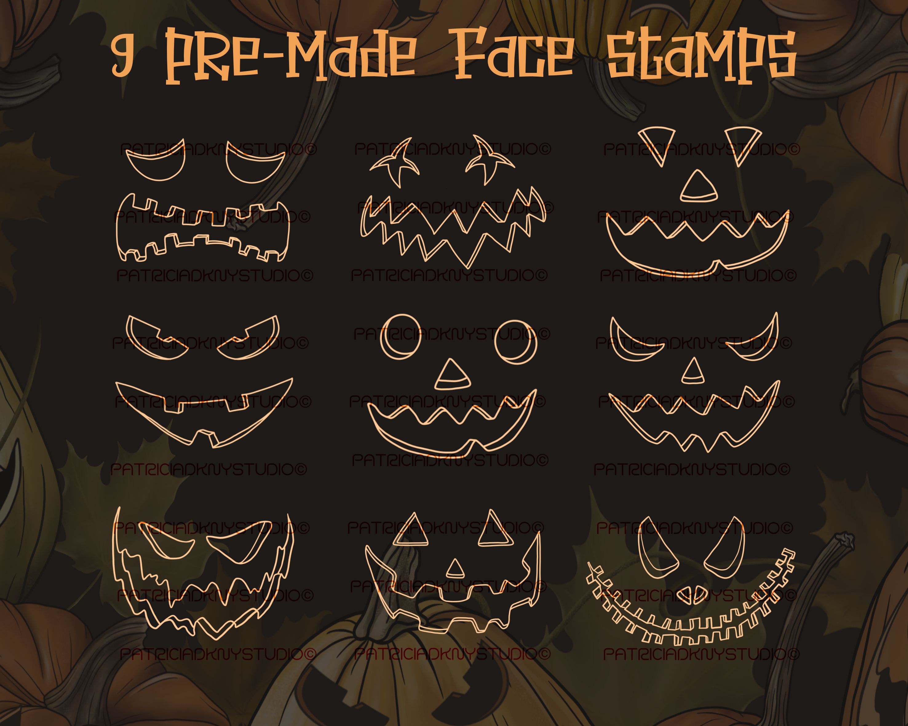 Procreate Halloween Pumpkin Creator