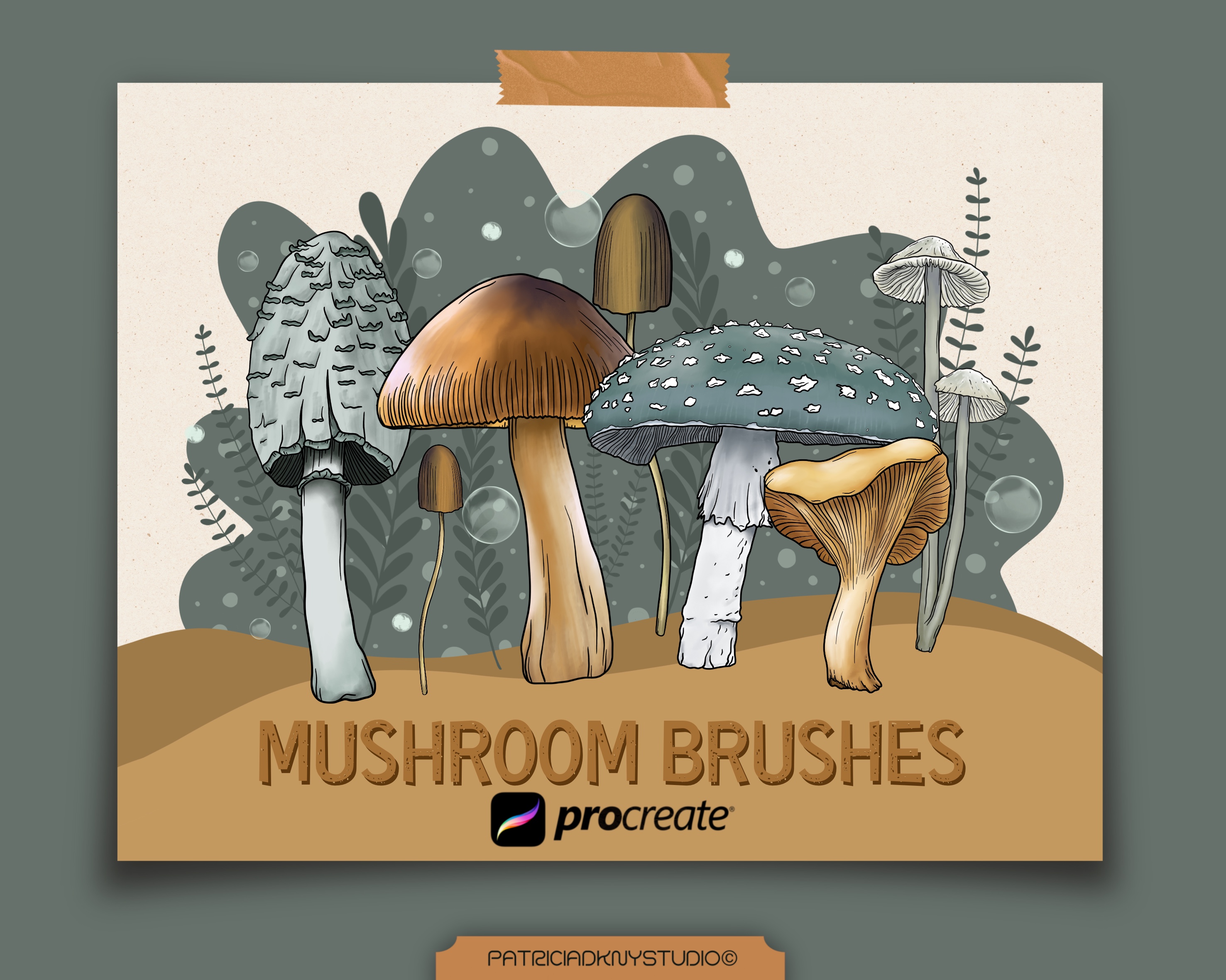 Procreate Mushroom Brushes