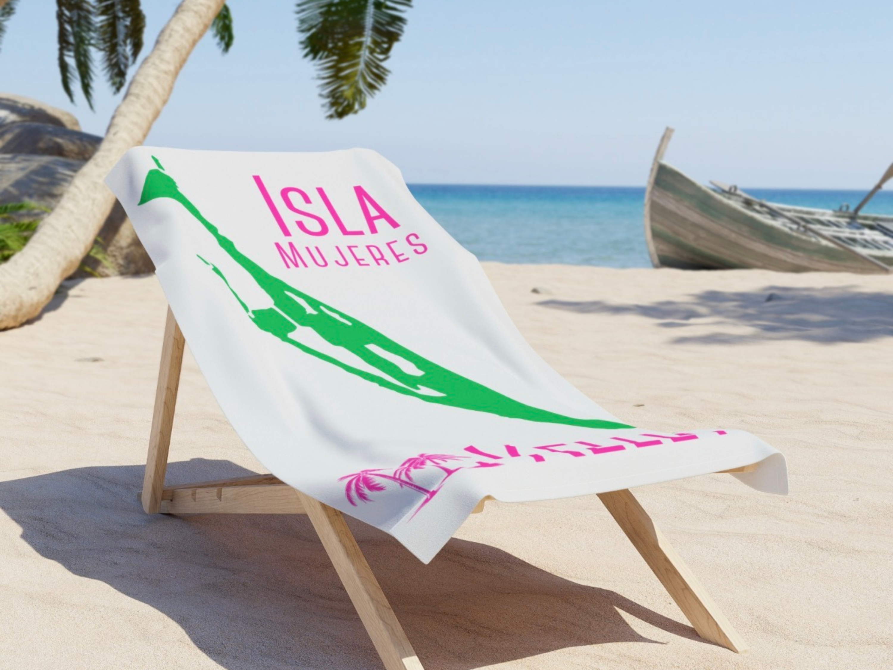 Personalized Isla Mujeres Beach Towel