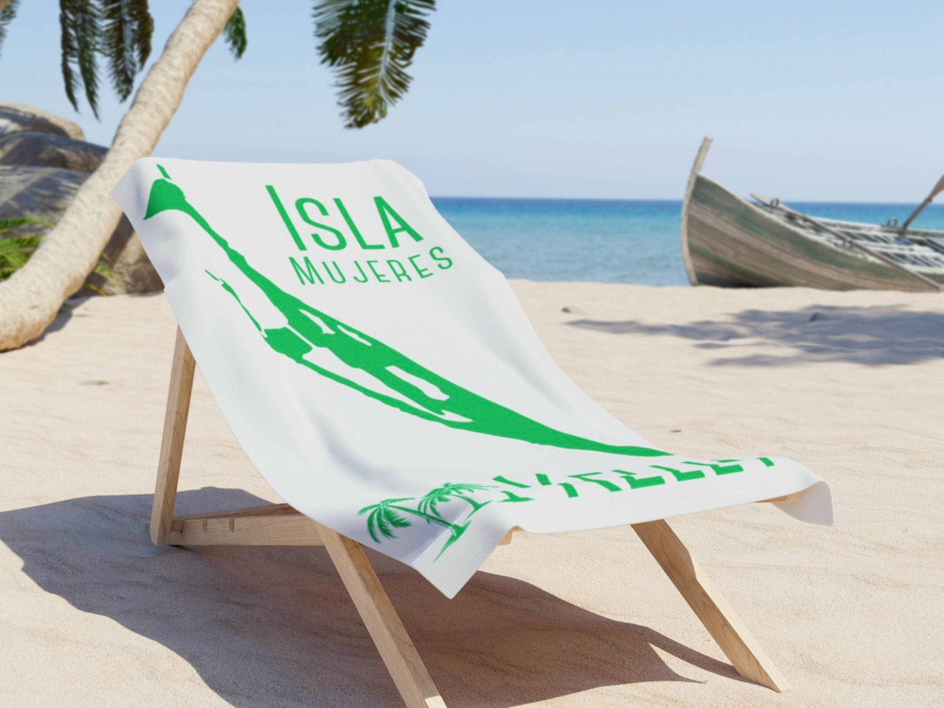 Personalized Isla Mujeres Beach Towel